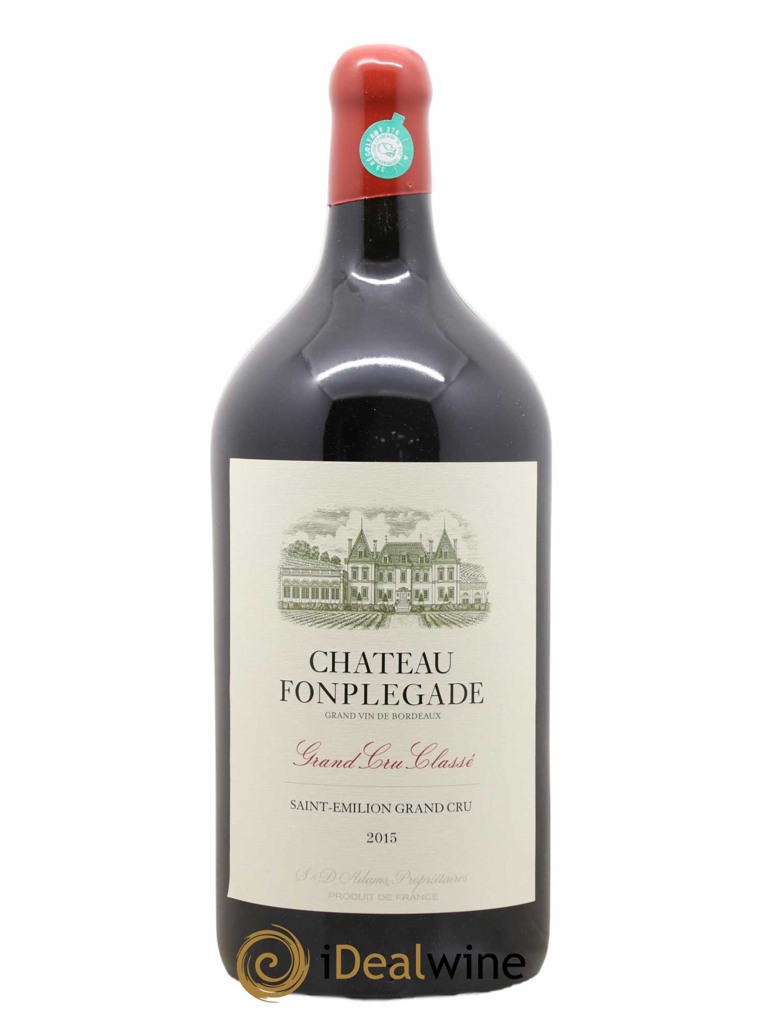 Château Fonplegade Grand Cru Classé 2015 - Lot de 1 double magnum - 0