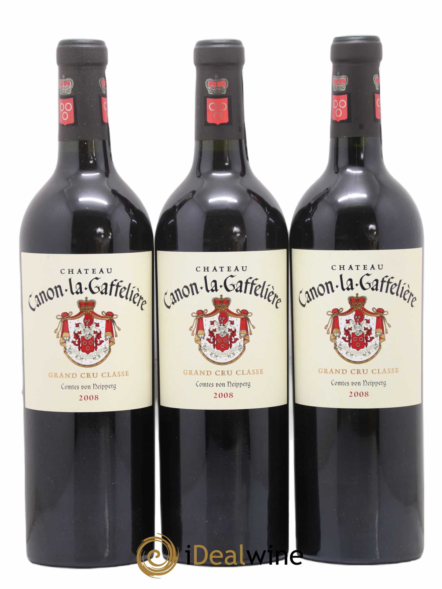 Château Canon la Gaffelière 1er Grand Cru Classé B 2008 - Lot de 3 bouteilles - 0