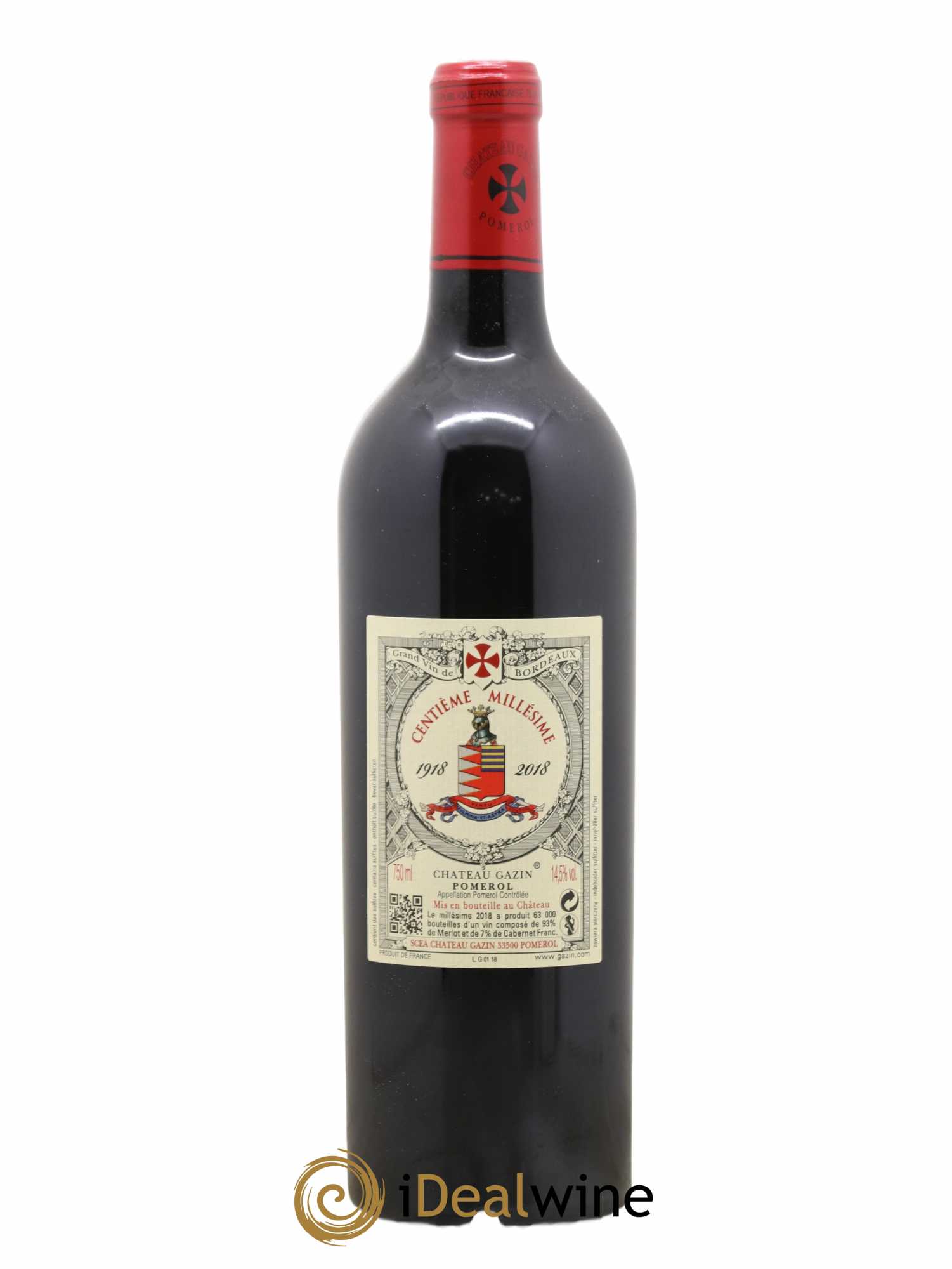 Château Gazin 2018 - Lot de 1 bouteille - 1