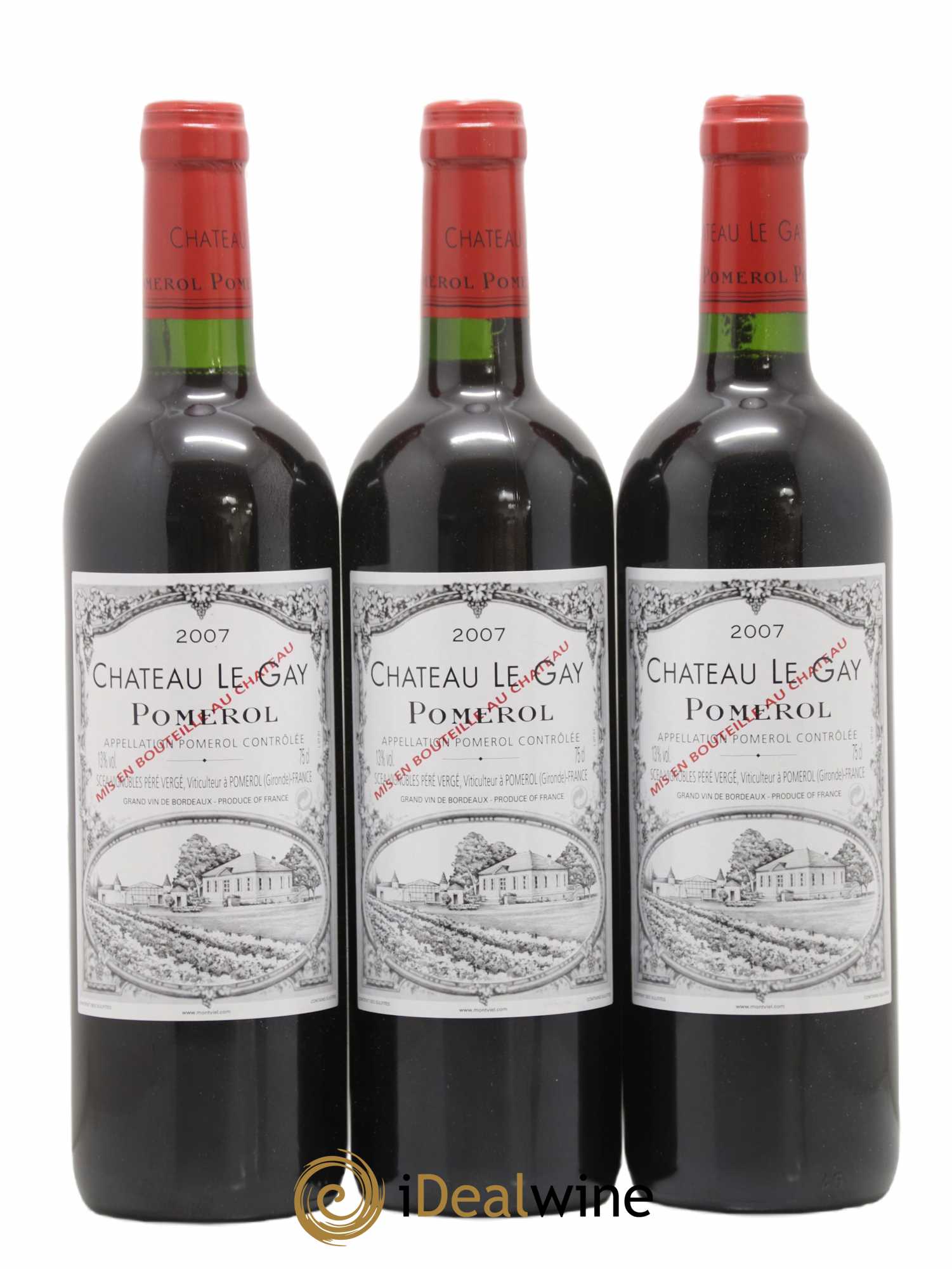 Château Le Gay 2007 - Lot de 3 bouteilles - 0