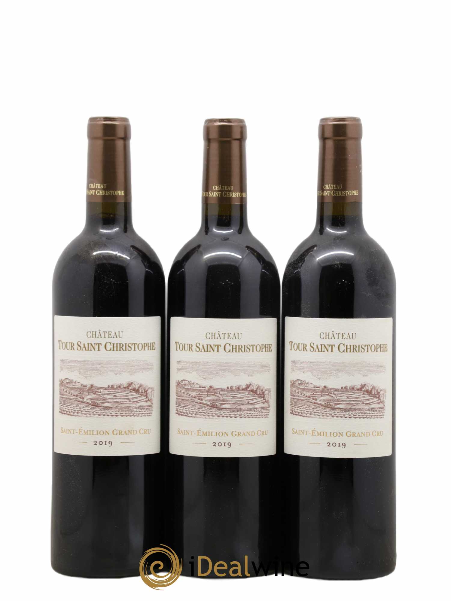 Saint-Émilion Grand Cru Tour Saint Christophe 2019 - Lot de 6 bouteilles - 1
