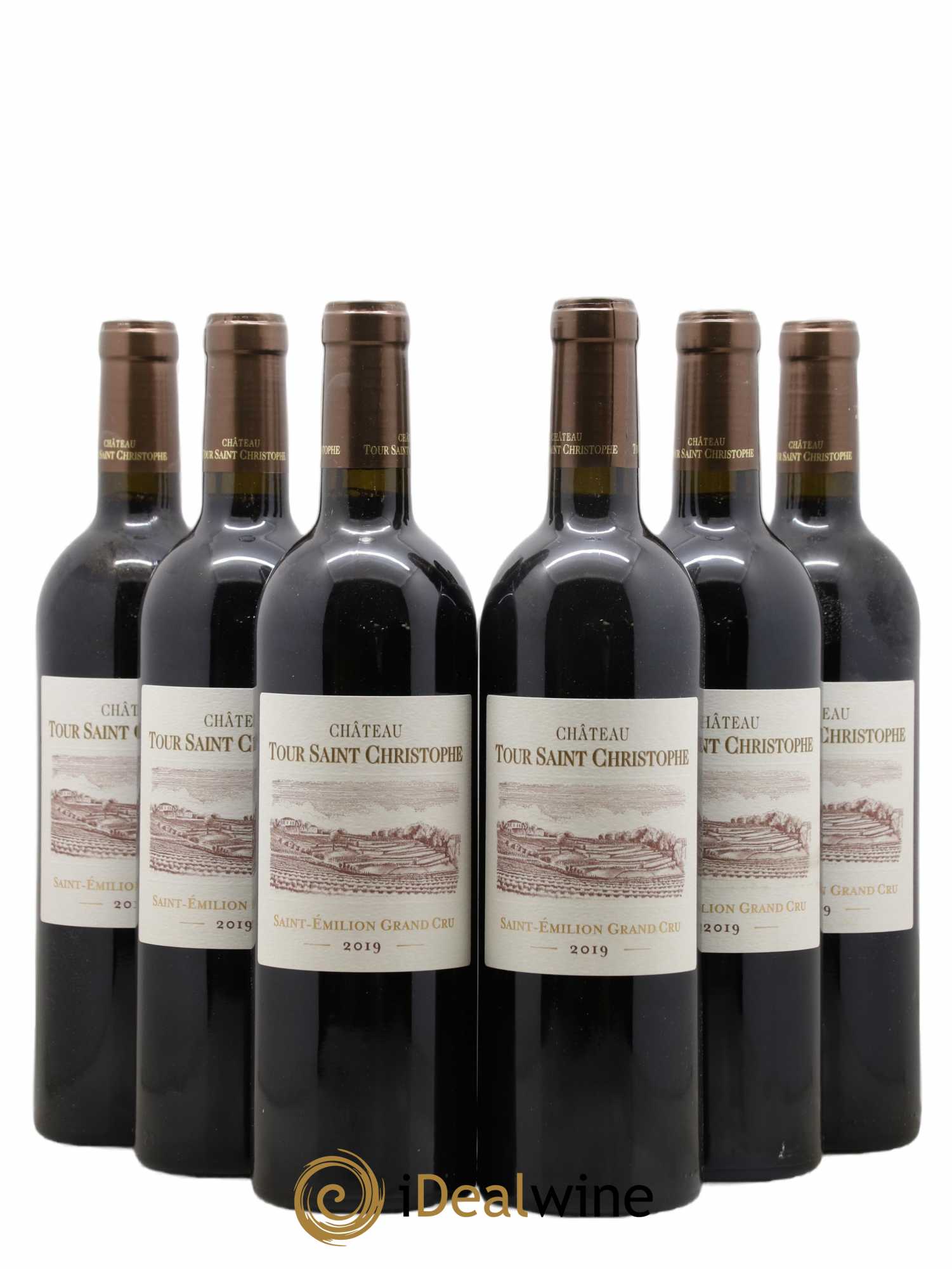 Saint-Émilion Grand Cru Tour Saint Christophe 2019 - Lot de 6 bouteilles - 0