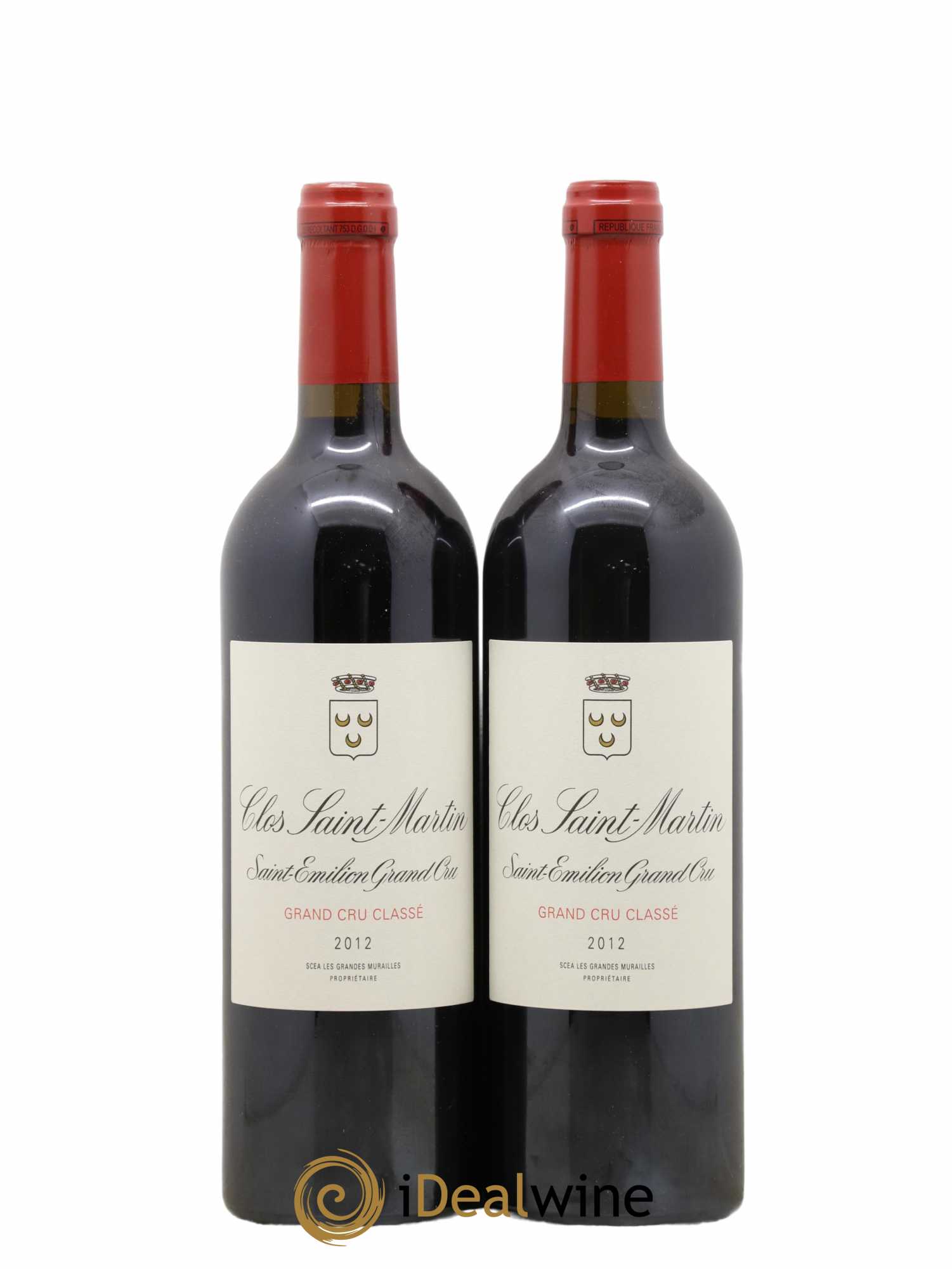 Clos Saint Martin Grand Cru Classé 2012 - Lot de 2 bouteilles - 0