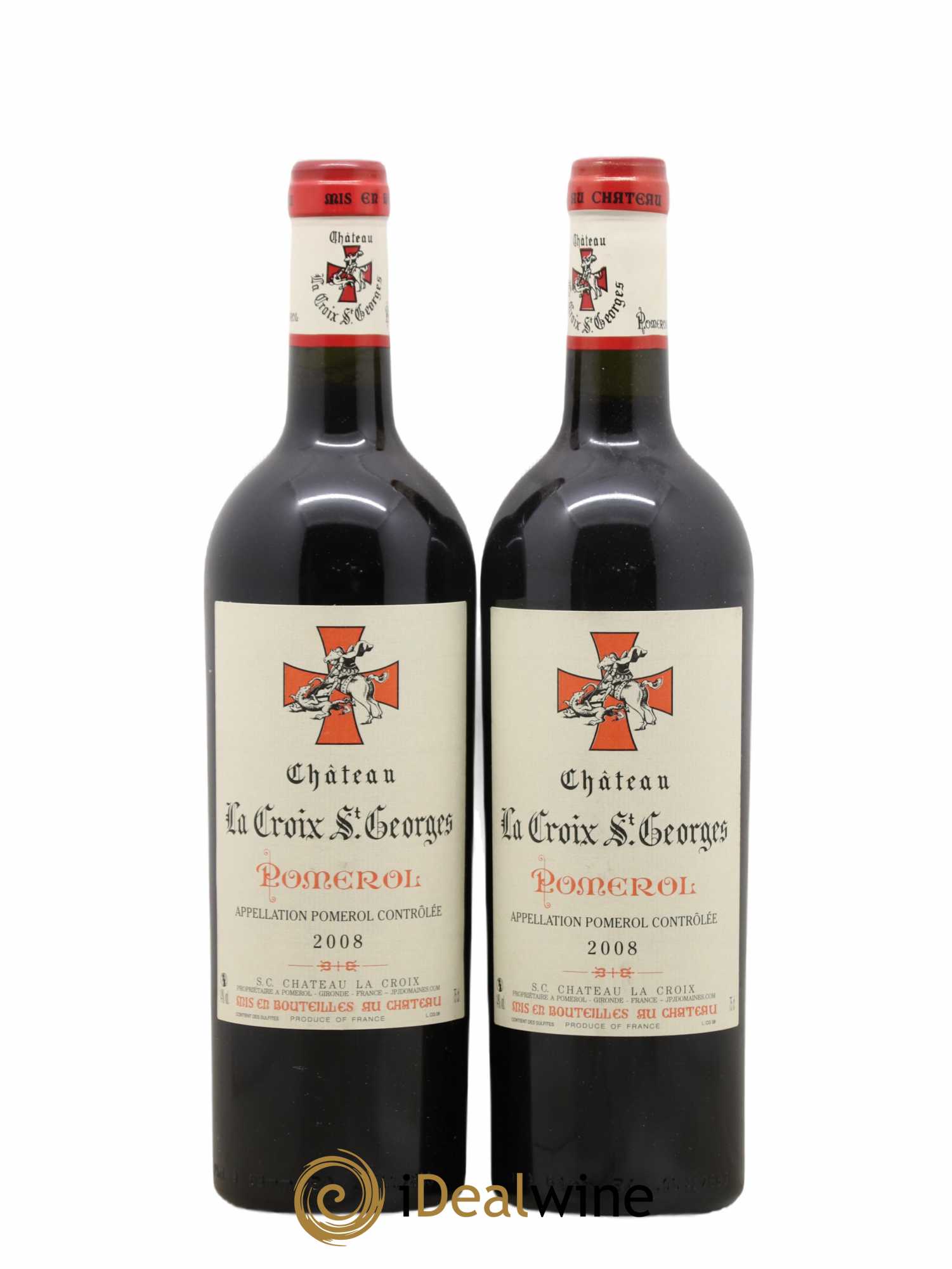 Château la Croix Saint-Georges 2008 - Lot de 2 bouteilles - 0