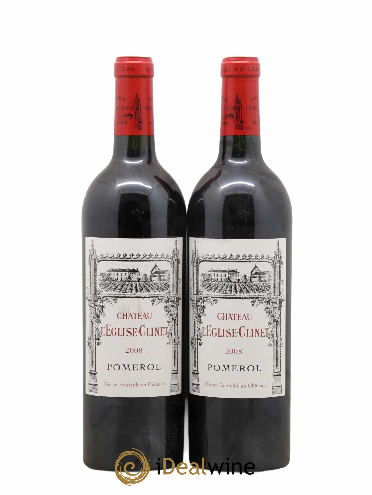 Château l' Église Clinet 2008 - Lot de 2 bouteilles - 0
