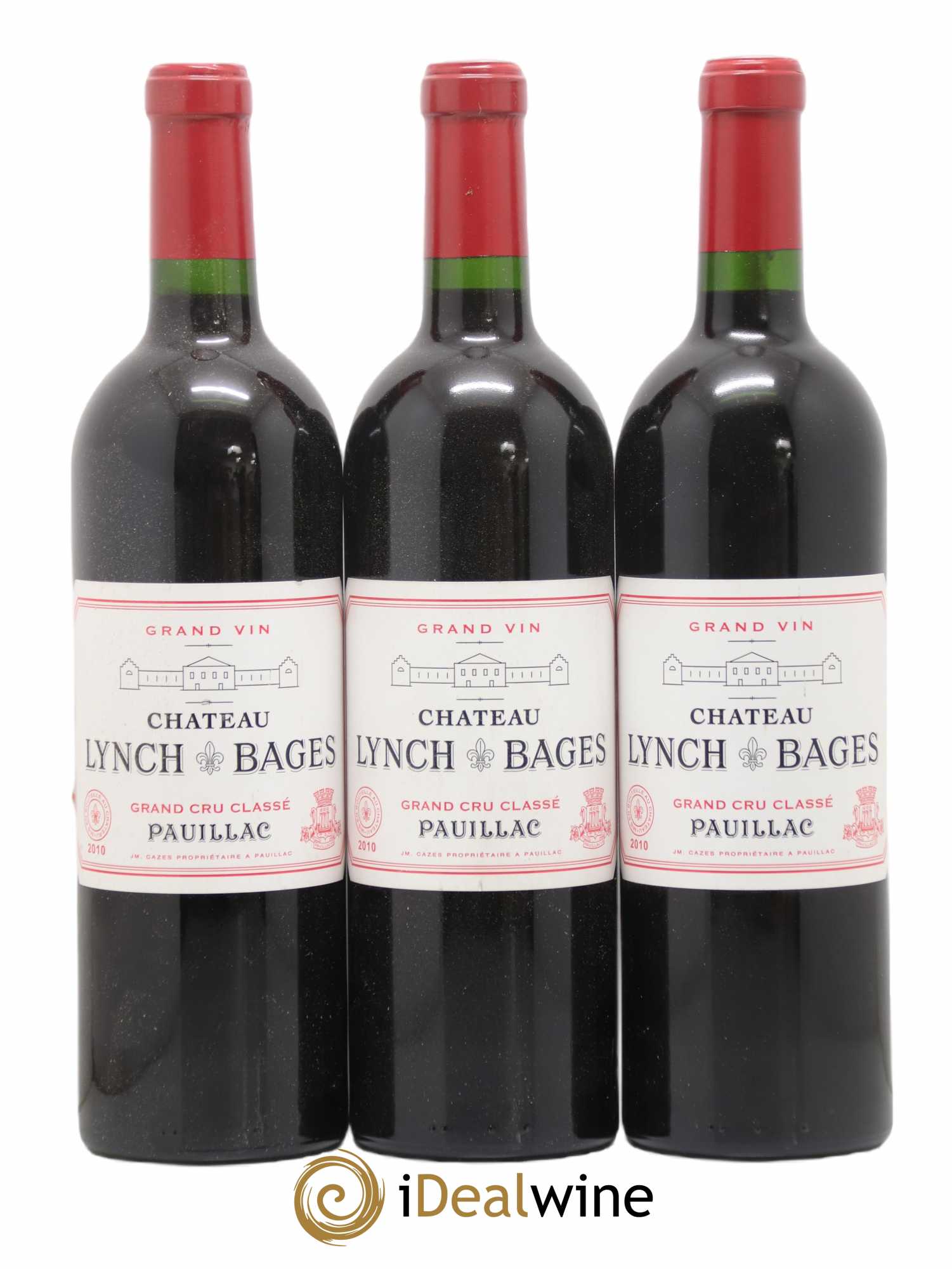 Château Lynch Bages 5ème Grand Cru Classé 2010 - Lot de 3 bouteilles - 0