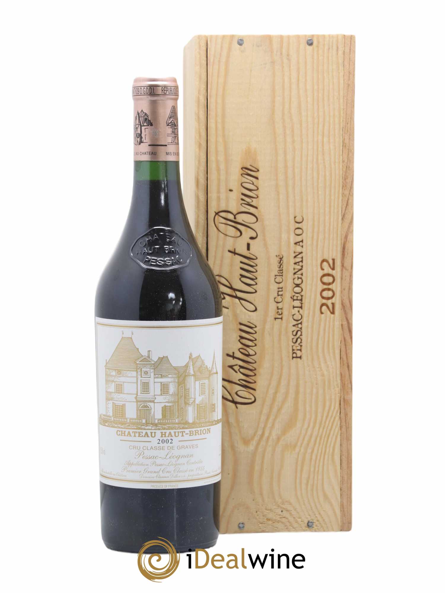 Château Haut Brion 1er Grand Cru Classé 2002 - Lot de 1 bouteille - 0