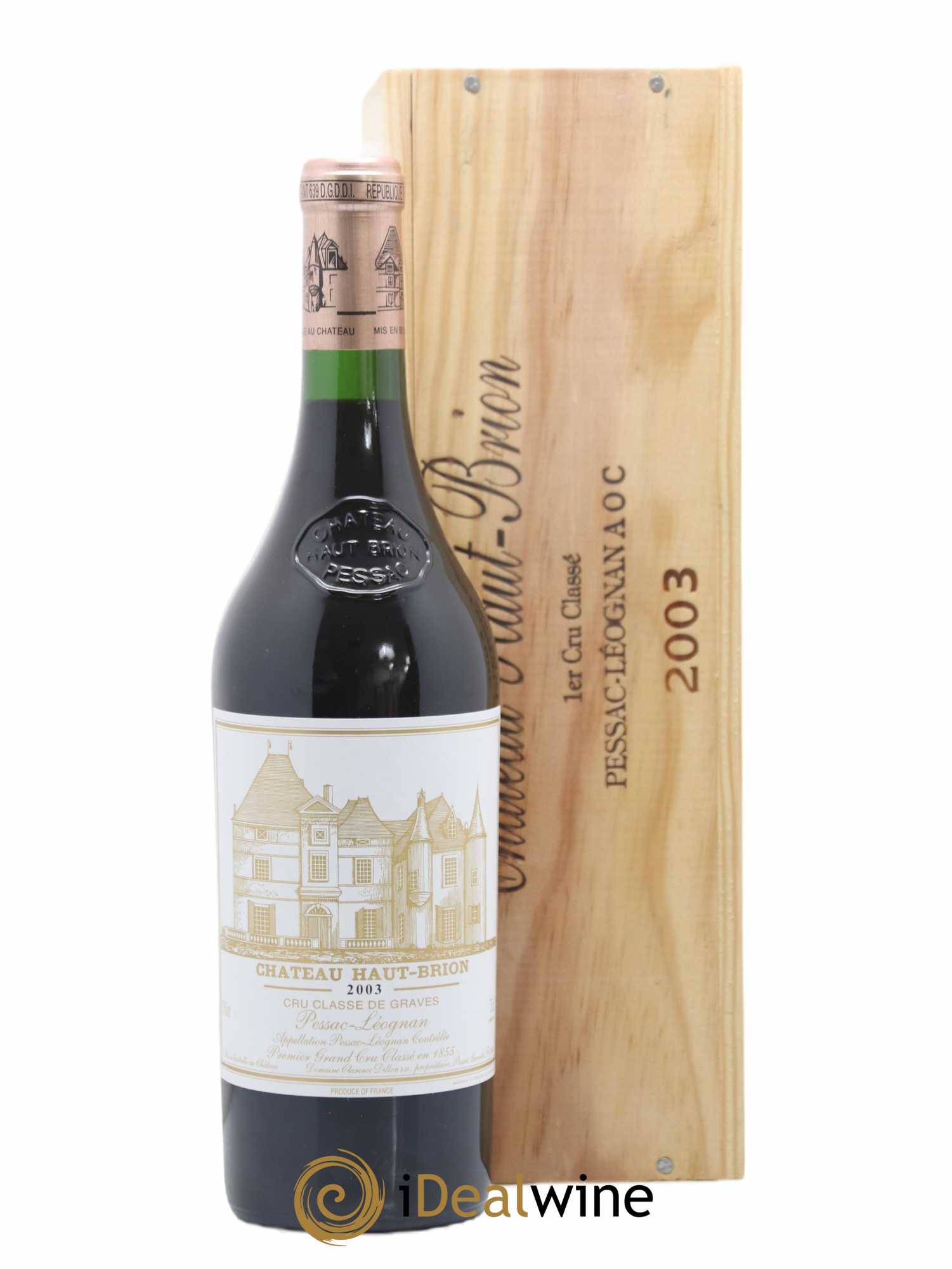 Château Haut Brion 1er Grand Cru Classé 2003 - Lot de 1 bouteille - 0