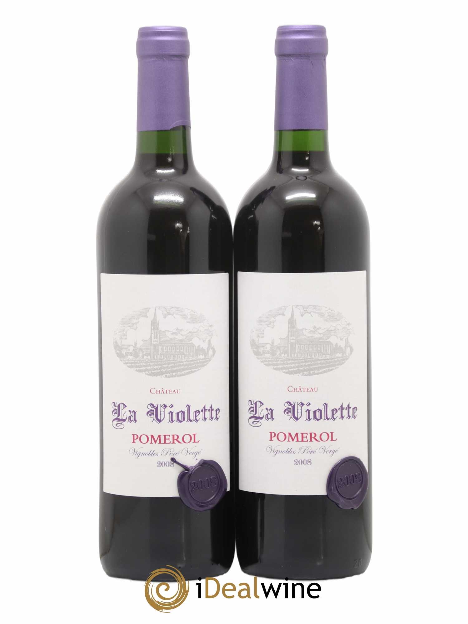 Château la Violette 2008 - Lot de 2 bouteilles - 0