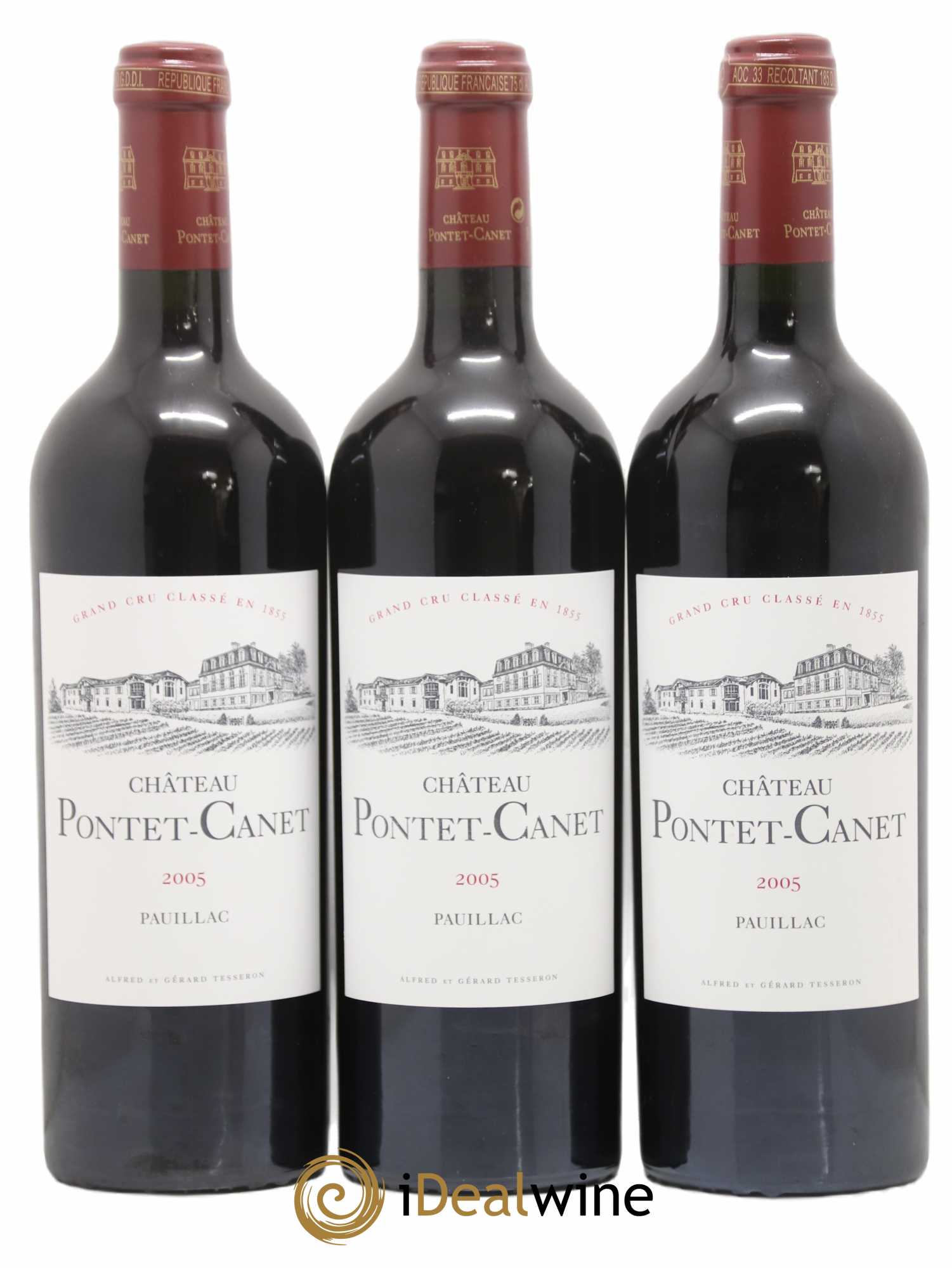 Château Pontet Canet 5ème Grand Cru Classé 2005 - Lot de 6 bouteilles - 1