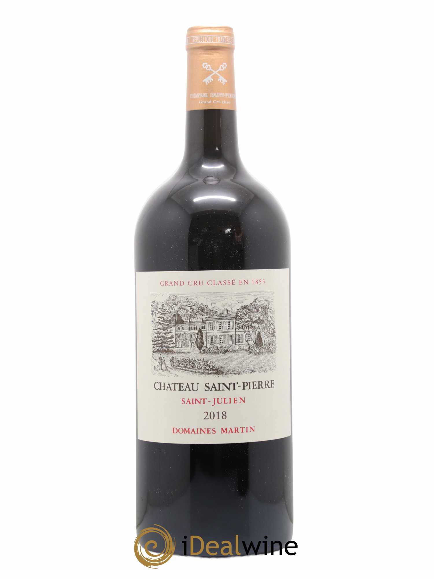 Château Saint-Pierre 4ème Grand Cru Classé 2018 - Lot de 1 double magnum - 0