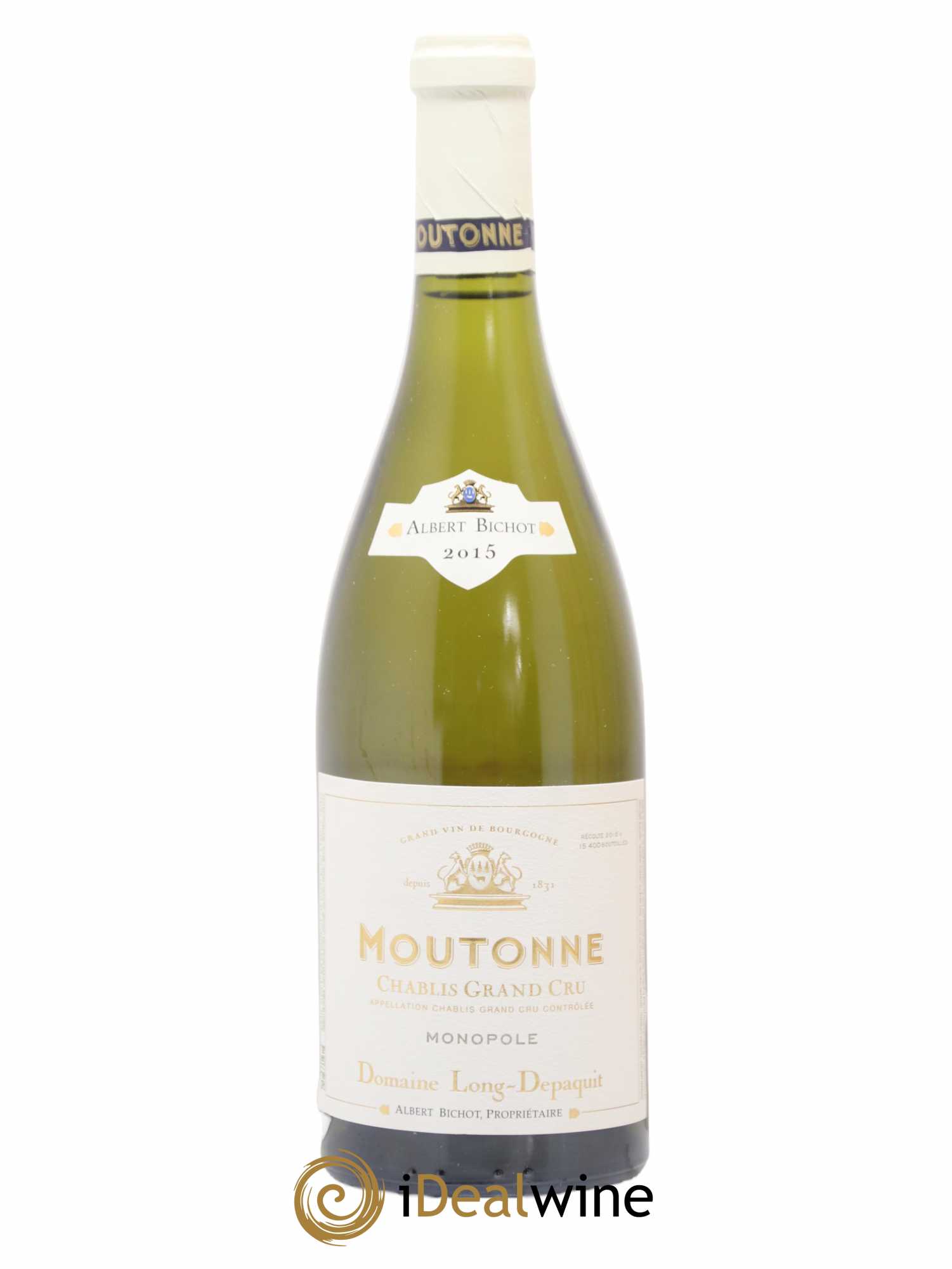 Chablis Grand Cru Moutonne Long Depaquit - Albert Bichot (Domaine) 2015 - Lot de 1 bouteille - 1