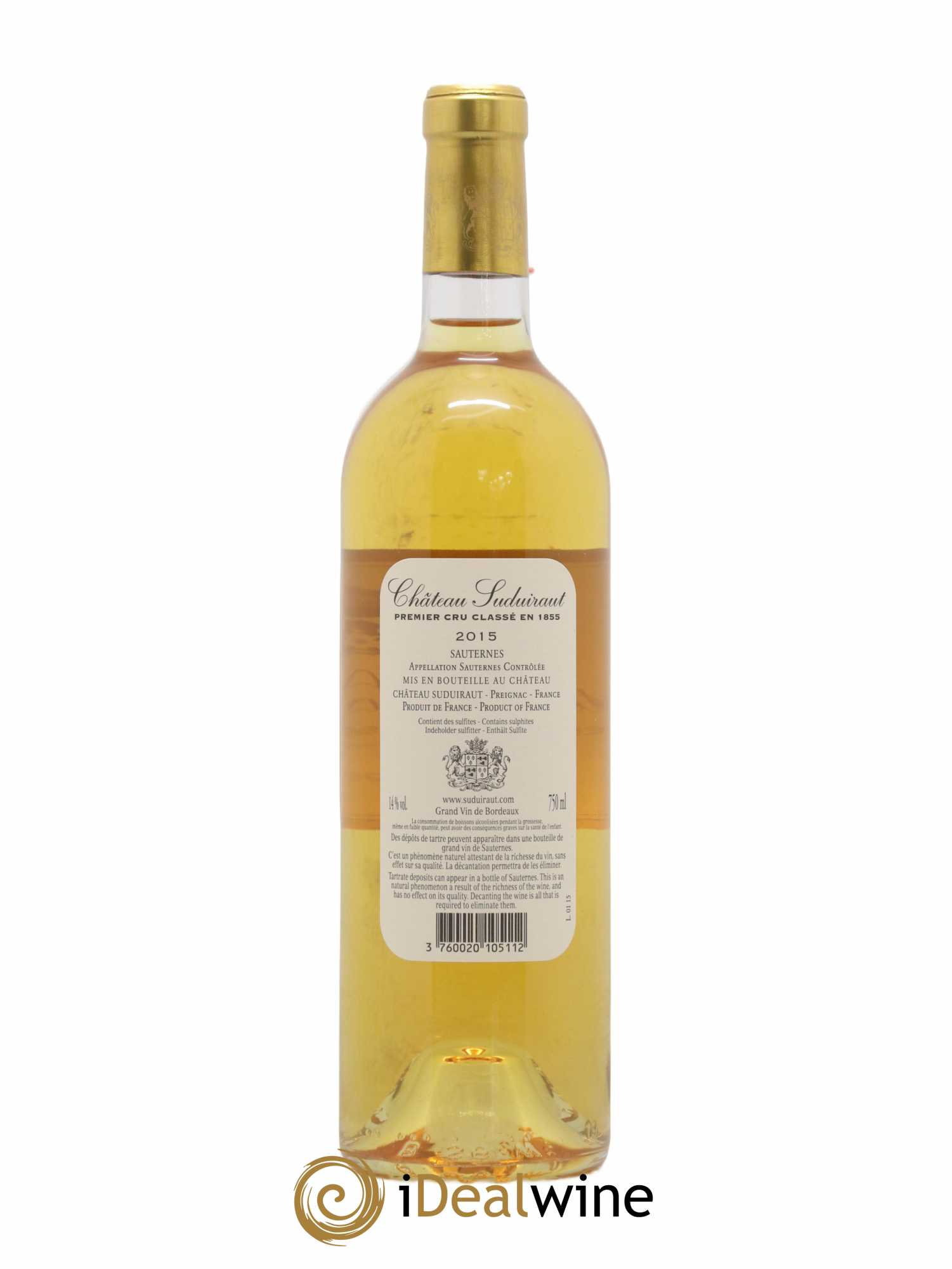 Château Suduiraut 1er Grand Cru Classé 2015 - Lotto di 1 bottiglia - 1