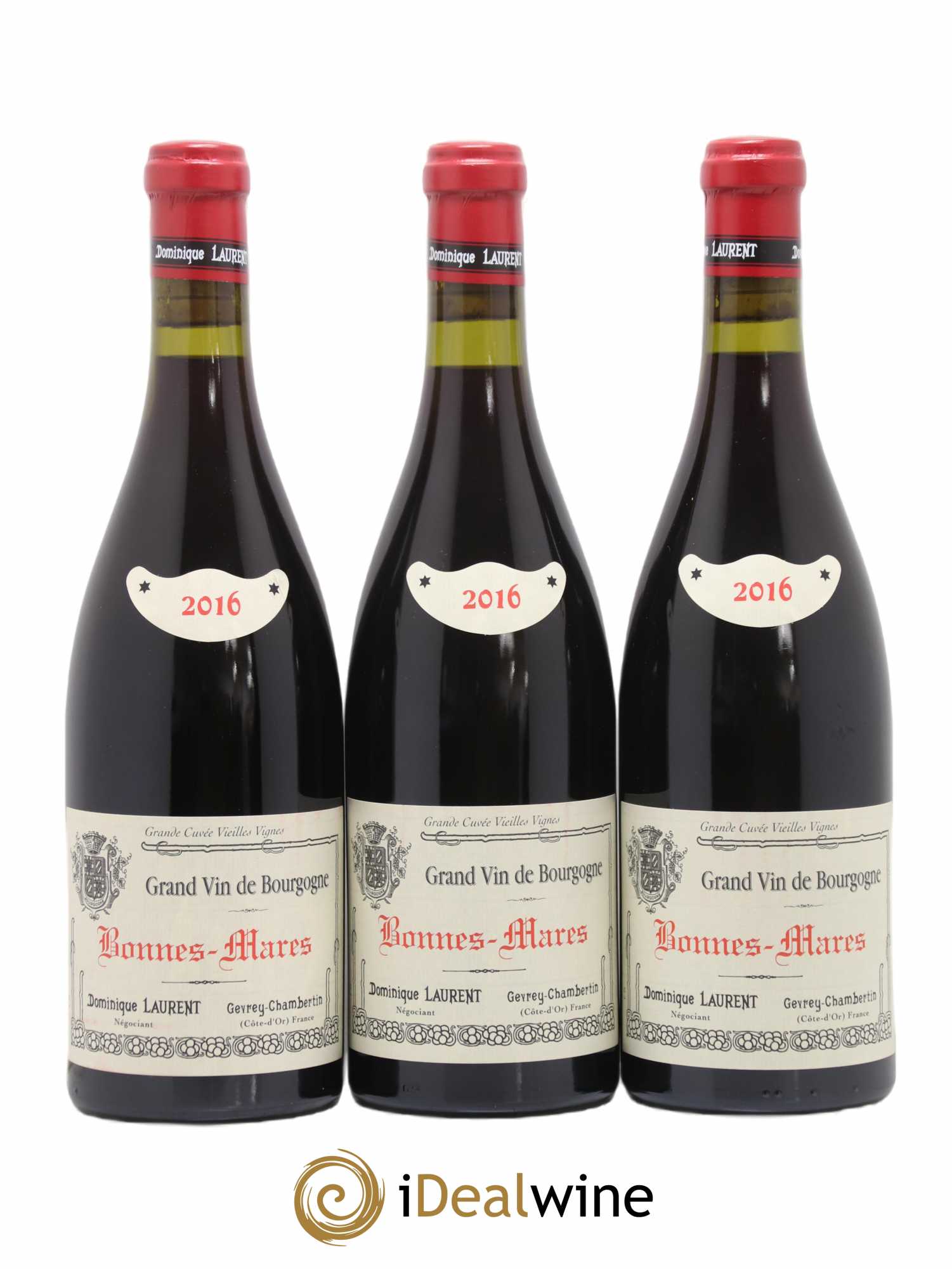 Bonnes-Mares Grand Cru Dominique Laurent 2016 - Lot de 3 bouteilles - 0