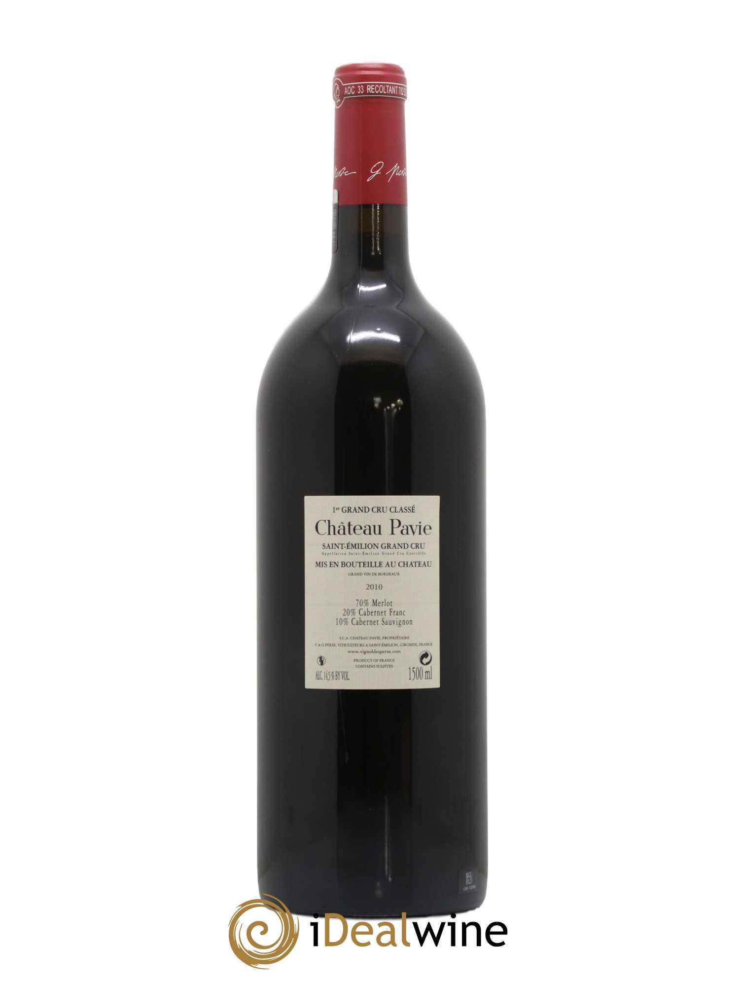 Château Pavie 1er Grand Cru Classé A 2010 - Lot de 1 magnum - 1