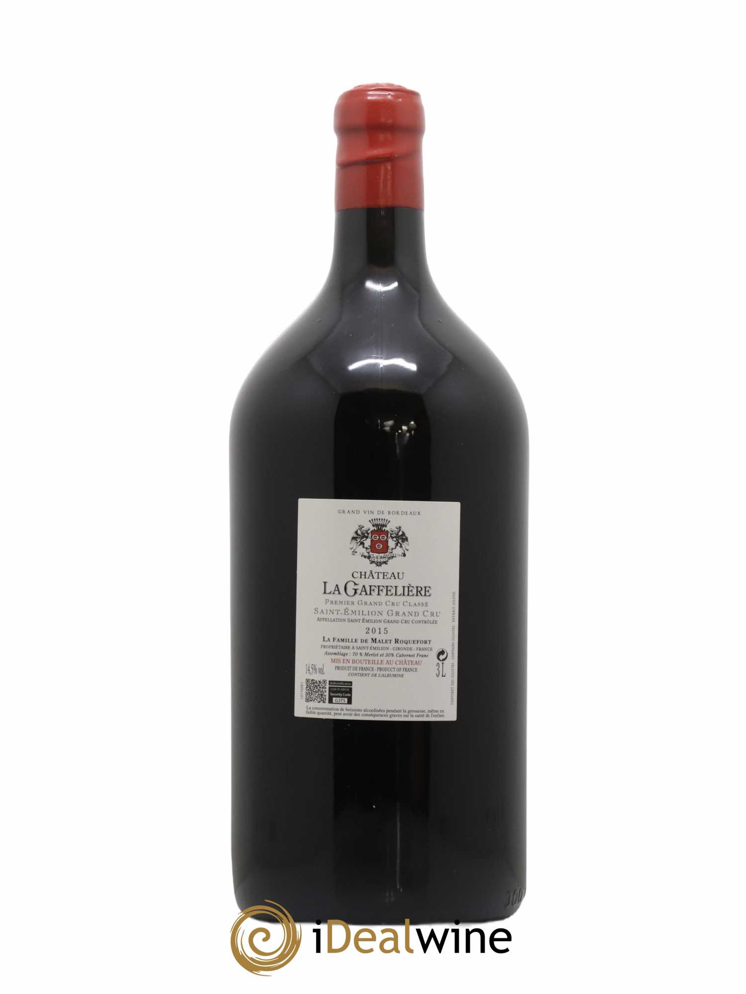 Château la Gaffelière 1er Grand Cru Classé B 2015 - Lot de 1 double magnum - 1
