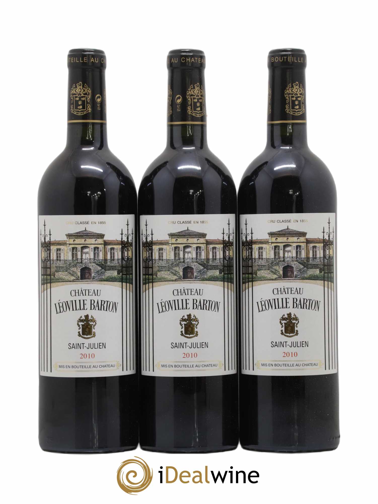 Château Léoville Barton 2ème Grand Cru Classé 2010 - Lot de 3 bouteilles - 0