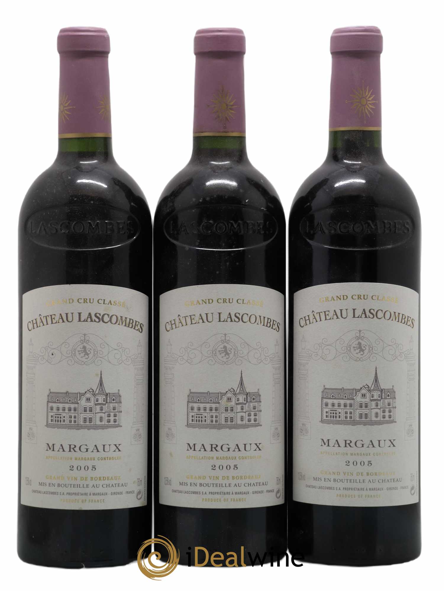 Château Lascombes 2ème Grand Cru Classé 2005 - Lot de 3 bouteilles - 0