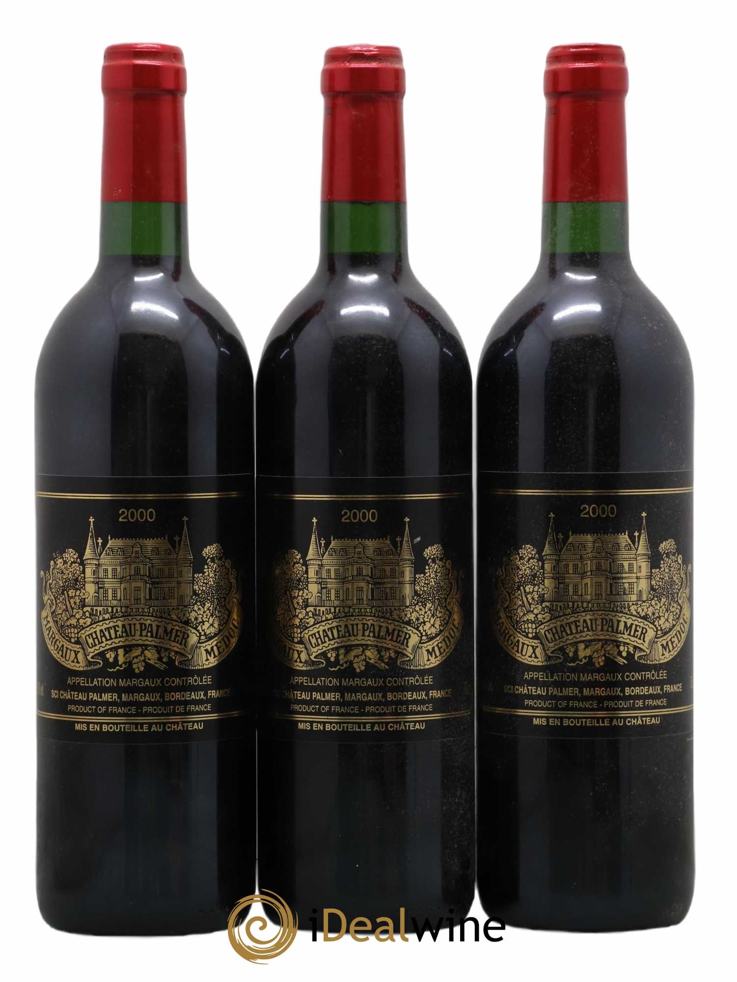 Château Palmer 3ème Grand Cru Classé 2000 - Lot de 3 bouteilles - 0
