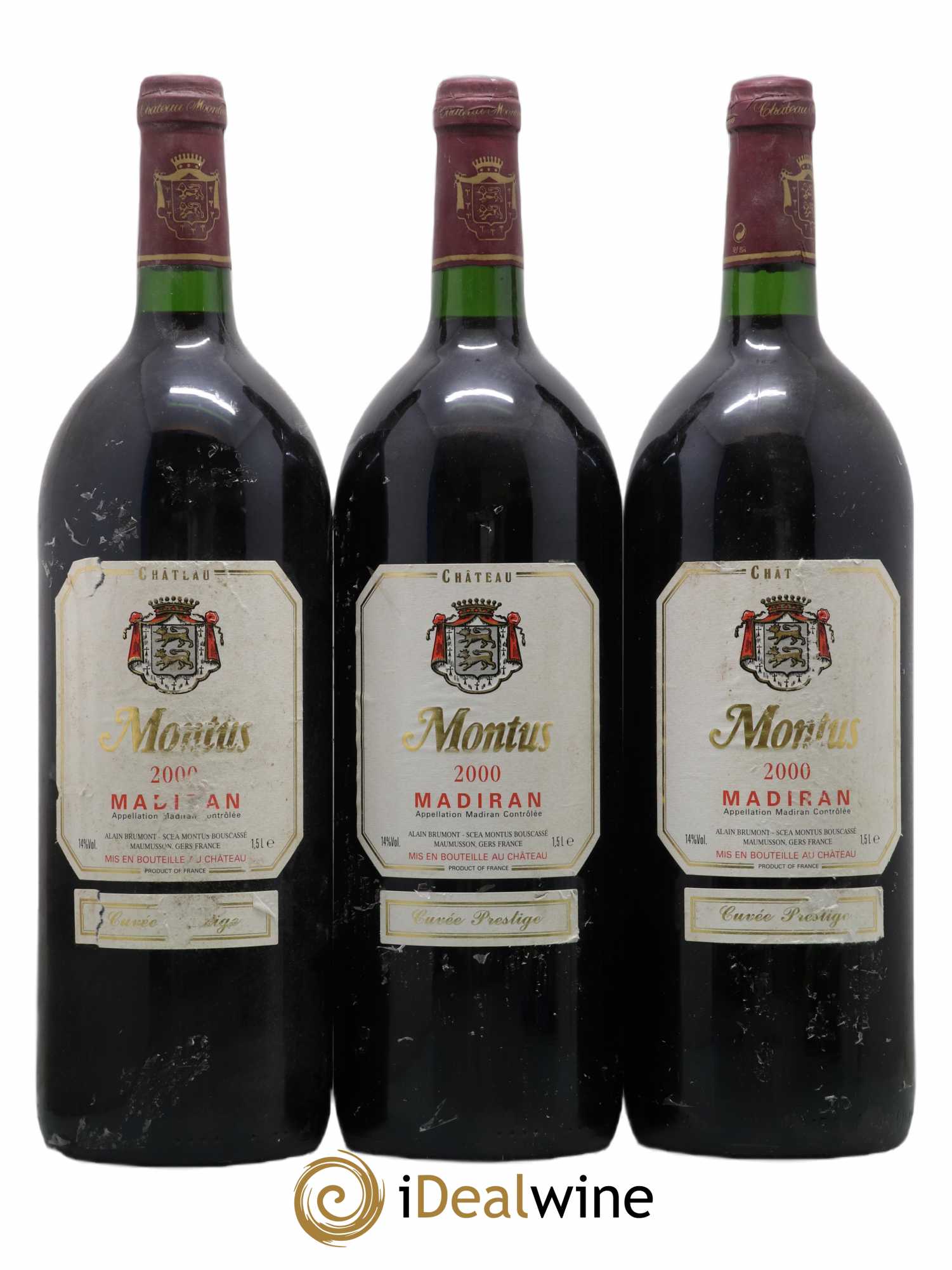 Madiran Château Montus-Prestige Alain Brumont 2000 - Lot de 3 magnums - 0