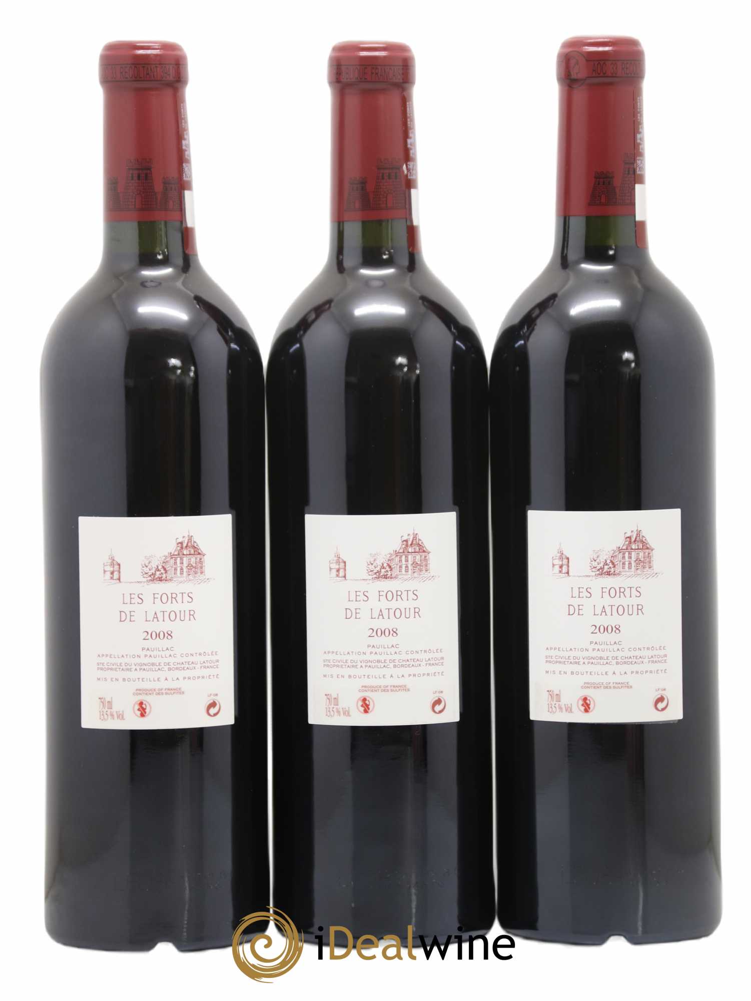 Les Forts de Latour Second Vin 2008 - Lot de 3 bouteilles - 1