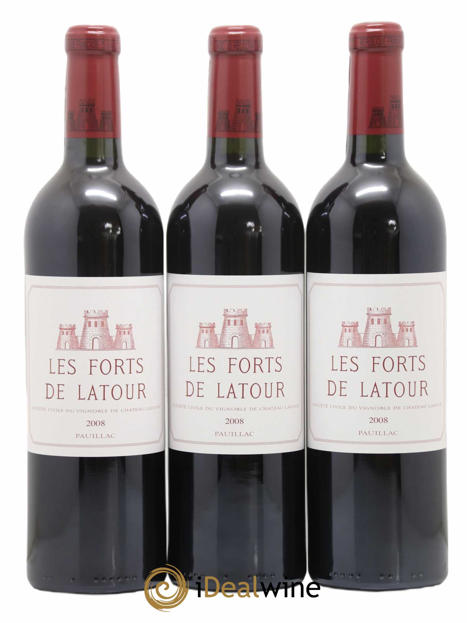 Les Forts de Latour Second Vin 2008 - Lot de 3 bouteilles - 0