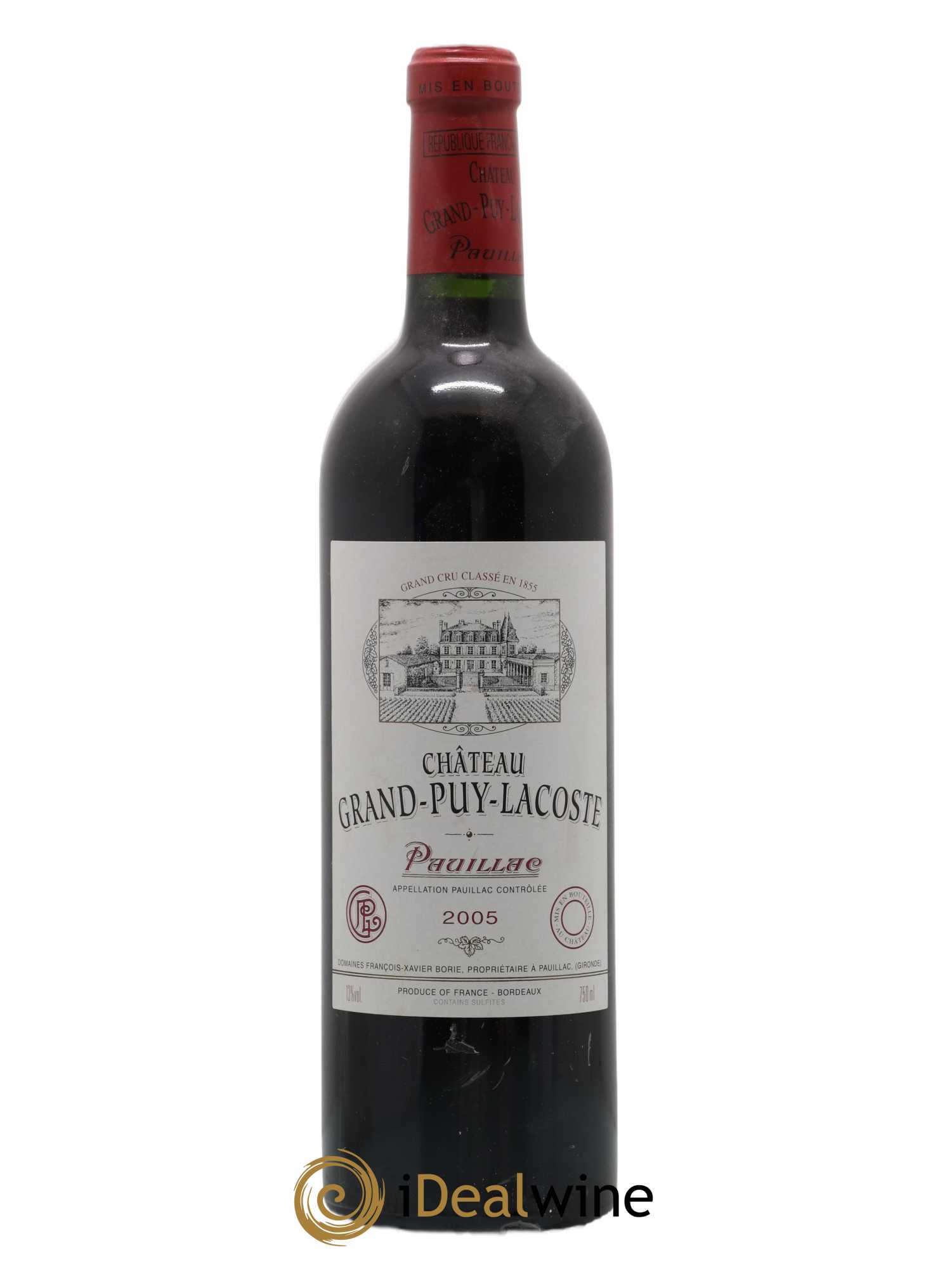 Château Grand Puy Lacoste 5ème Grand Cru Classé 2005 - Lot de 1 bouteille - 0