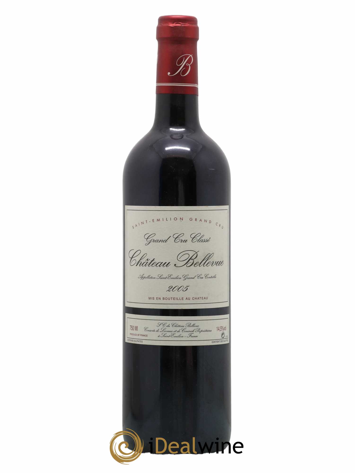 Château Bellevue Grand Cru Classé 2005 - Lot de 1 bouteille - 0
