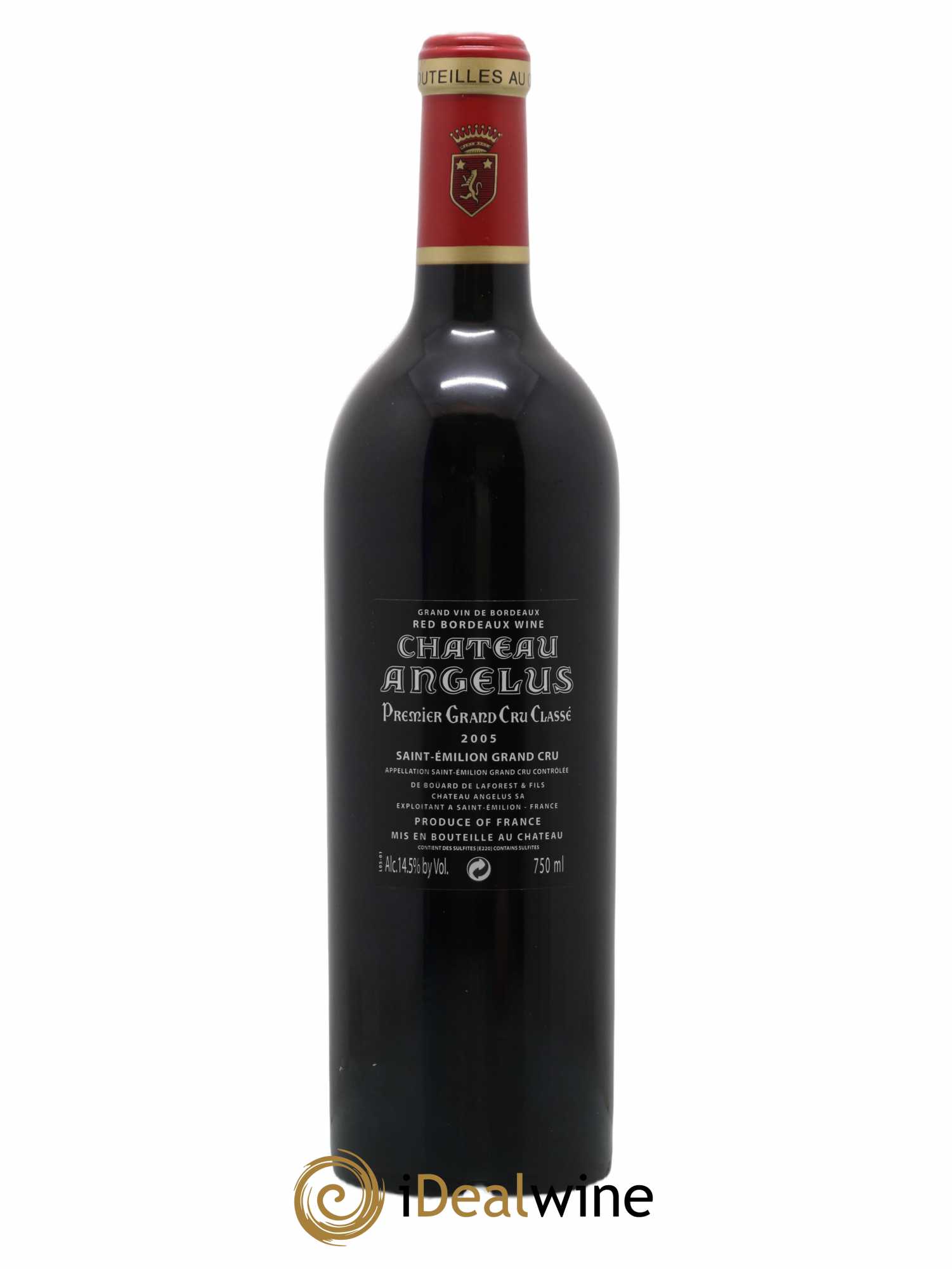 Château Angélus 1er Grand Cru Classé A 2005 - Lot de 1 bouteille - 1