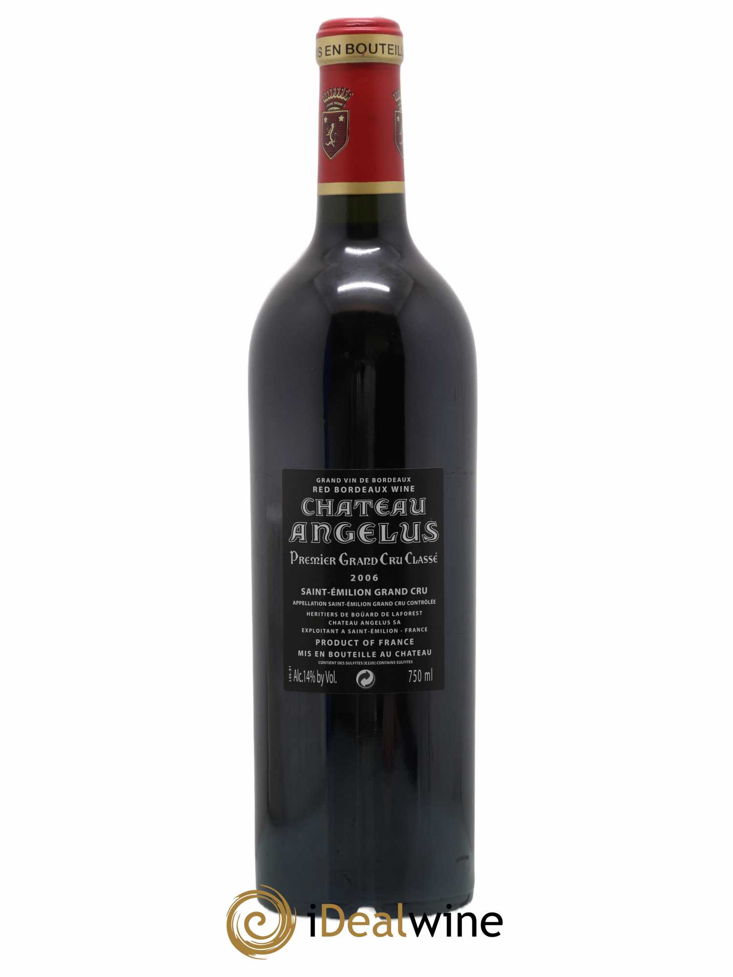 Château Angélus 1er Grand Cru Classé A 2006 - Lot de 1 bouteille - 1
