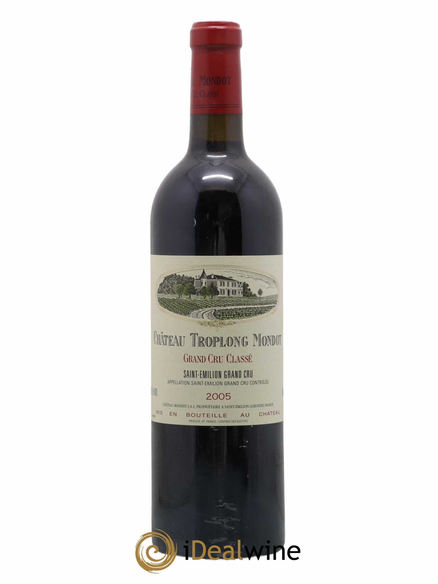 Château Troplong Mondot 1er Grand Cru Classé B 2005 - Lot de 1 bouteille - 0