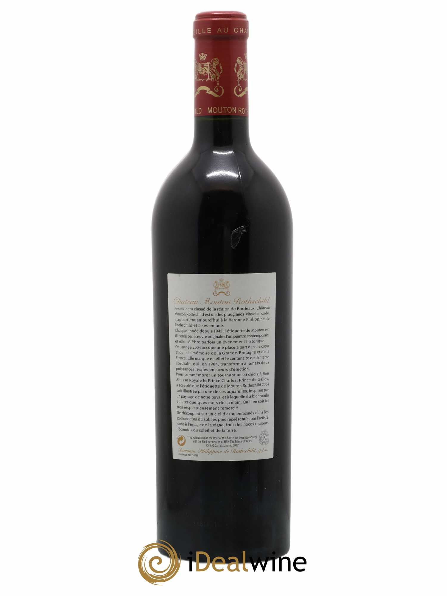 Château Mouton Rothschild 1er Grand Cru Classé 2004 - Lot de 1 bouteille - 1