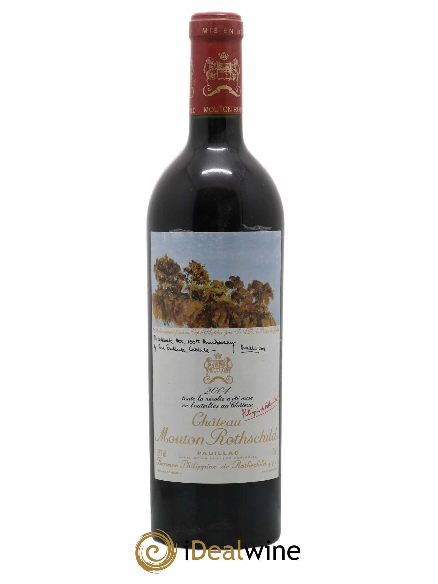 Château Mouton Rothschild 1er Grand Cru Classé 2004 - Lot de 1 bouteille - 0