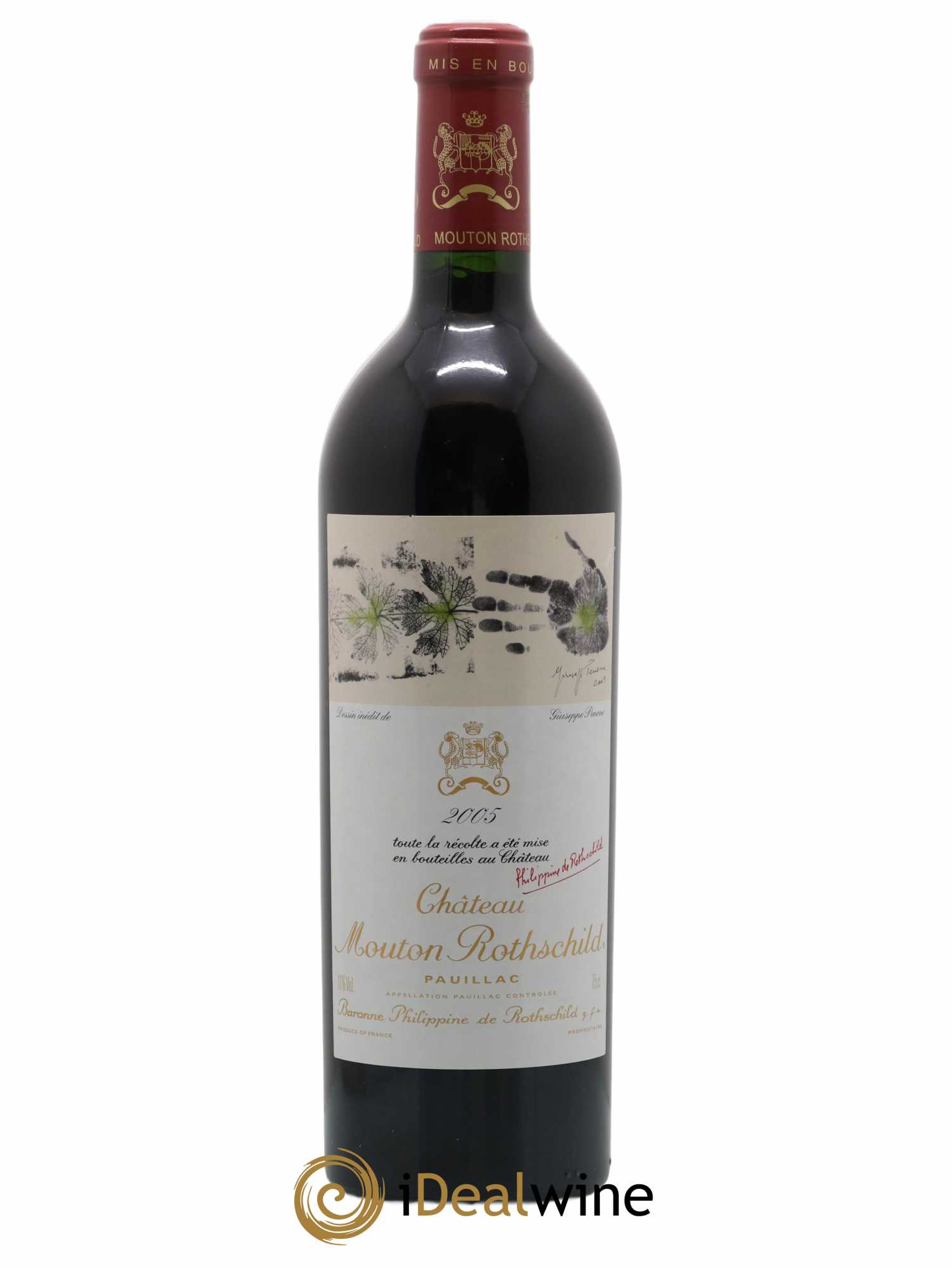 Château Mouton Rothschild 1er Grand Cru Classé 2005 - Lot de 1 bouteille - 0