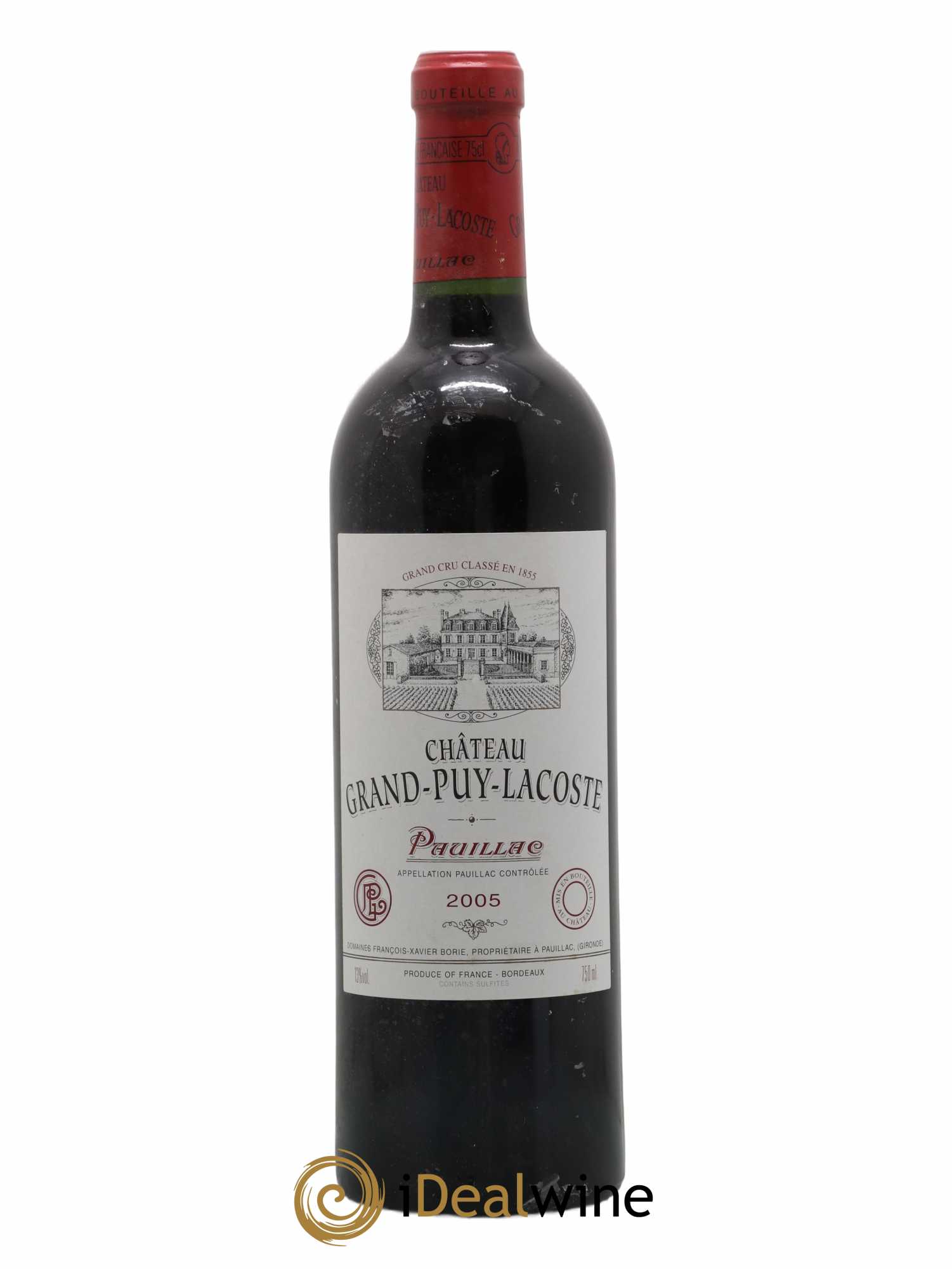 Château Grand Puy Lacoste 5ème Grand Cru Classé 2005 - Lot de 1 bouteille - 0