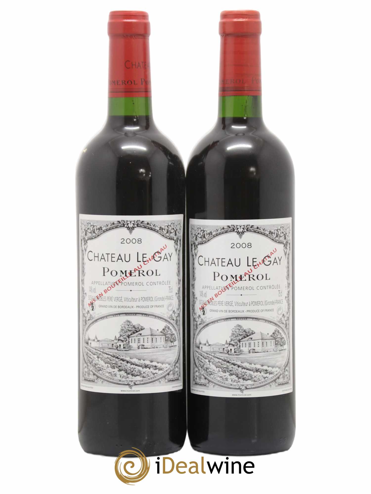 Château Le Gay 2008 - Lot de 2 bouteilles - 0