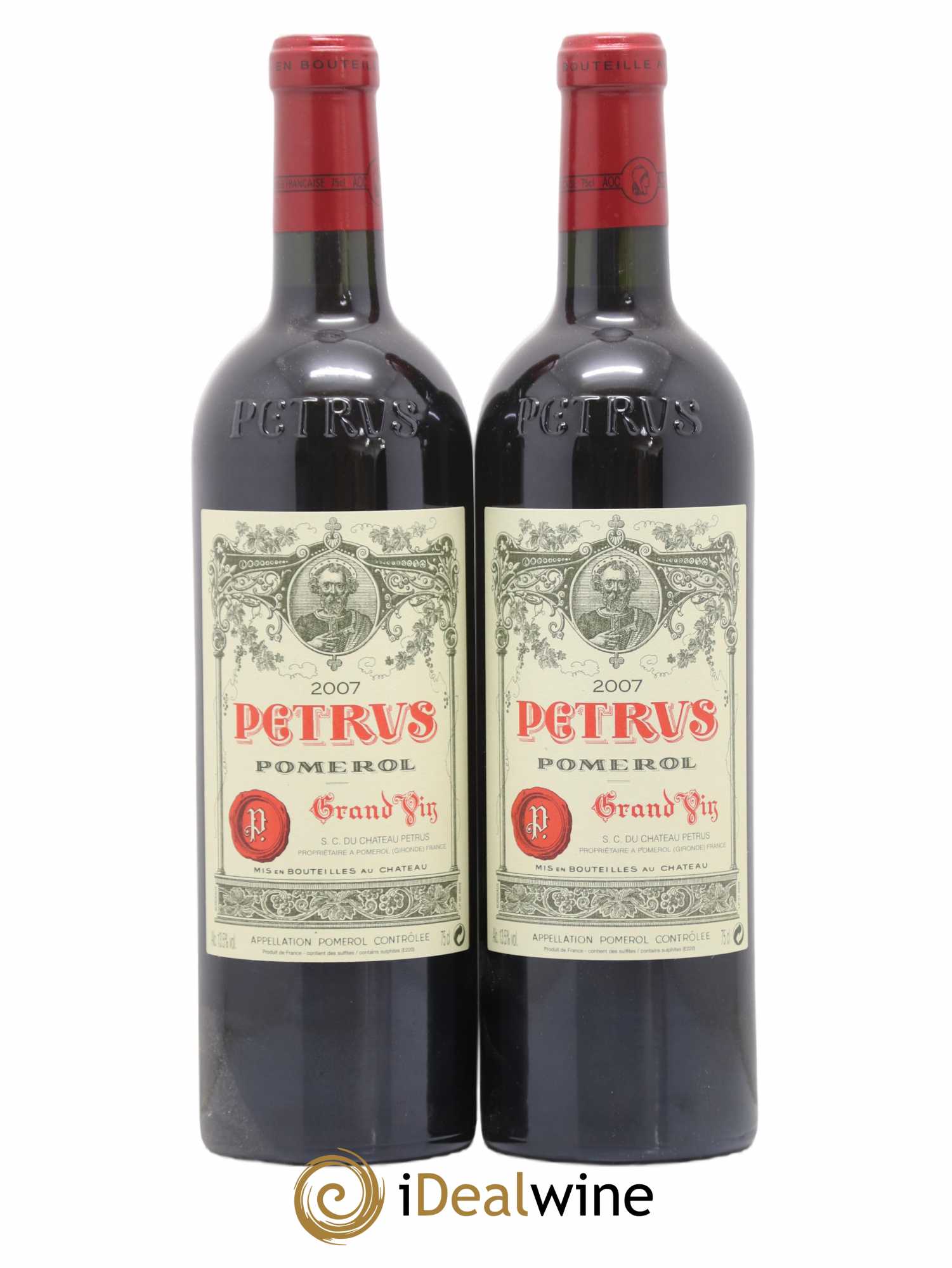 Petrus 2007 - Lot de 2 bouteilles - 0