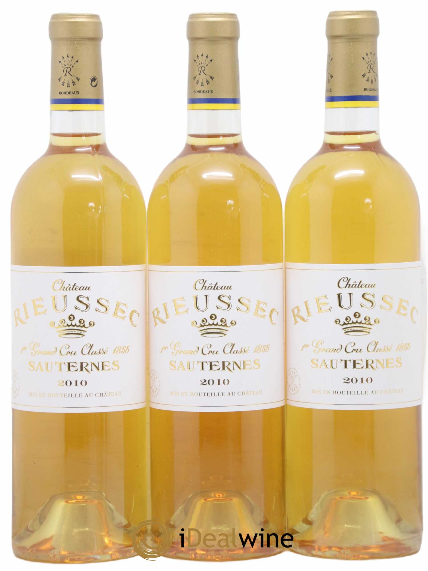 Château Rieussec 1er Grand Cru Classé 2010 - Lotto di 3 bottiglie - 0