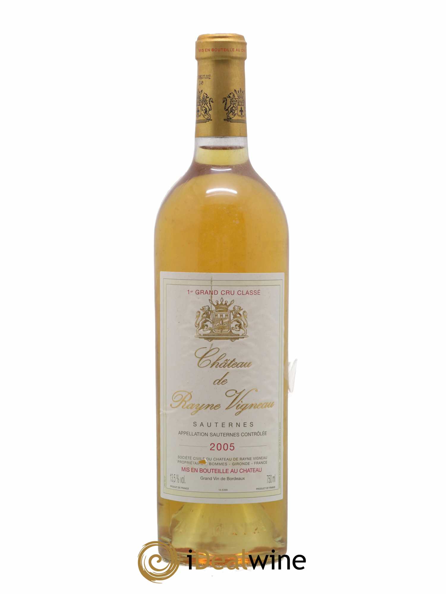 Château de Rayne Vigneau 1er Grand Cru Classé 2005 - Lotto di 1 bottiglia - 0