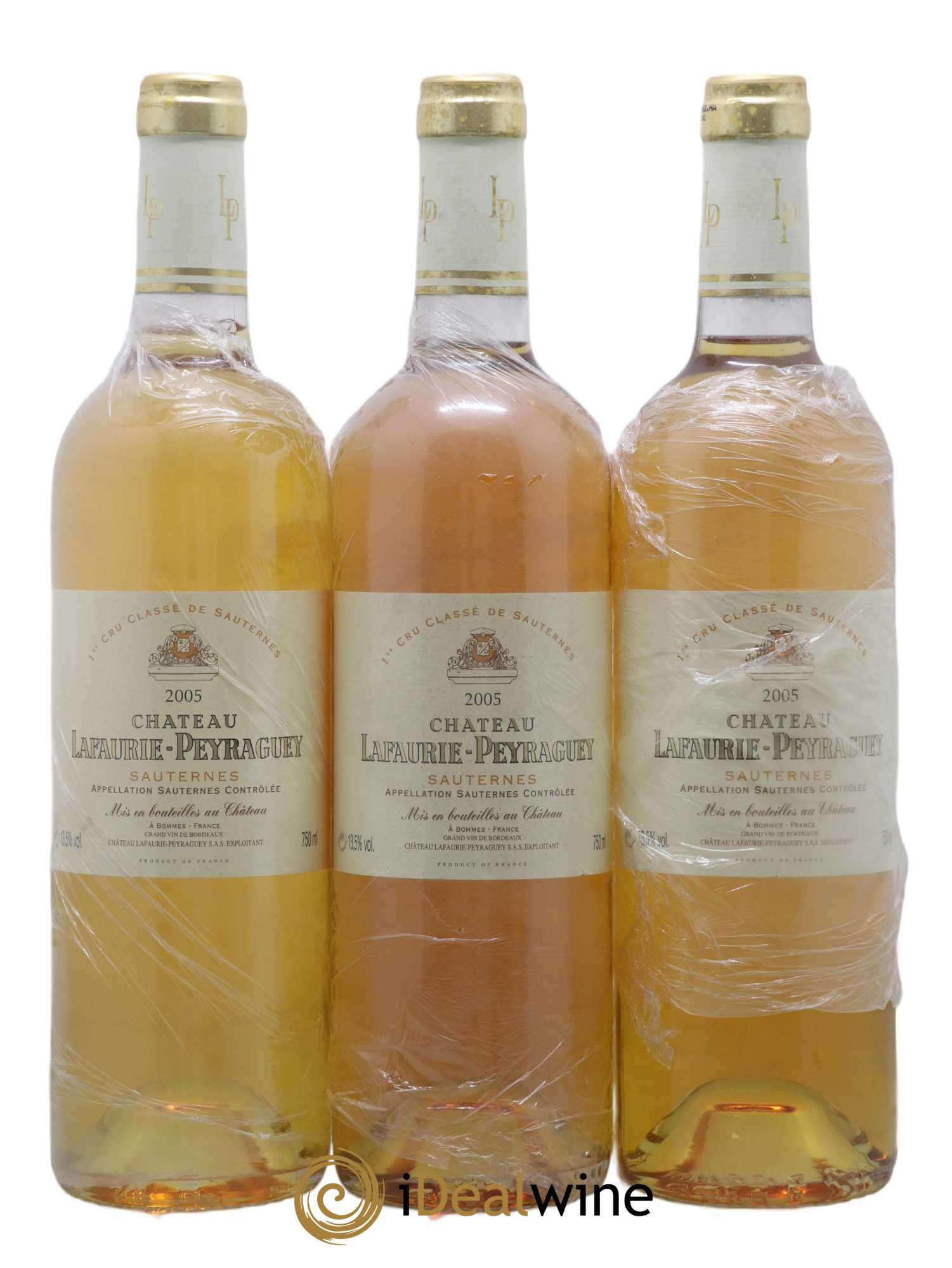 Château Lafaurie-Peyraguey 1er Grand Cru Classé 2005 - Lotto di 3 bottiglie - 0