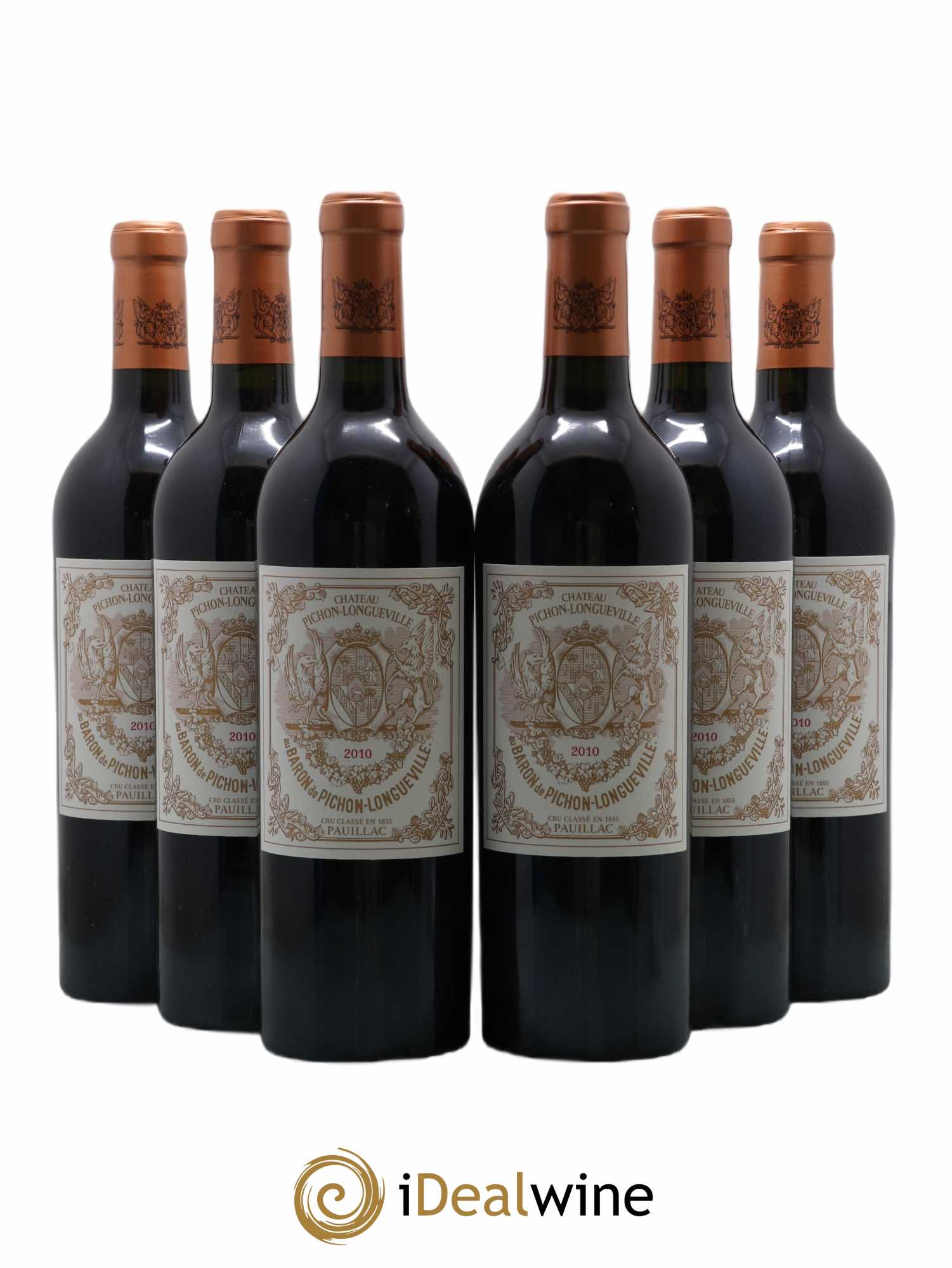 Pichon Longueville Baron 2ème Grand Cru Classé 2010 - Lot of 6 bottles - 0