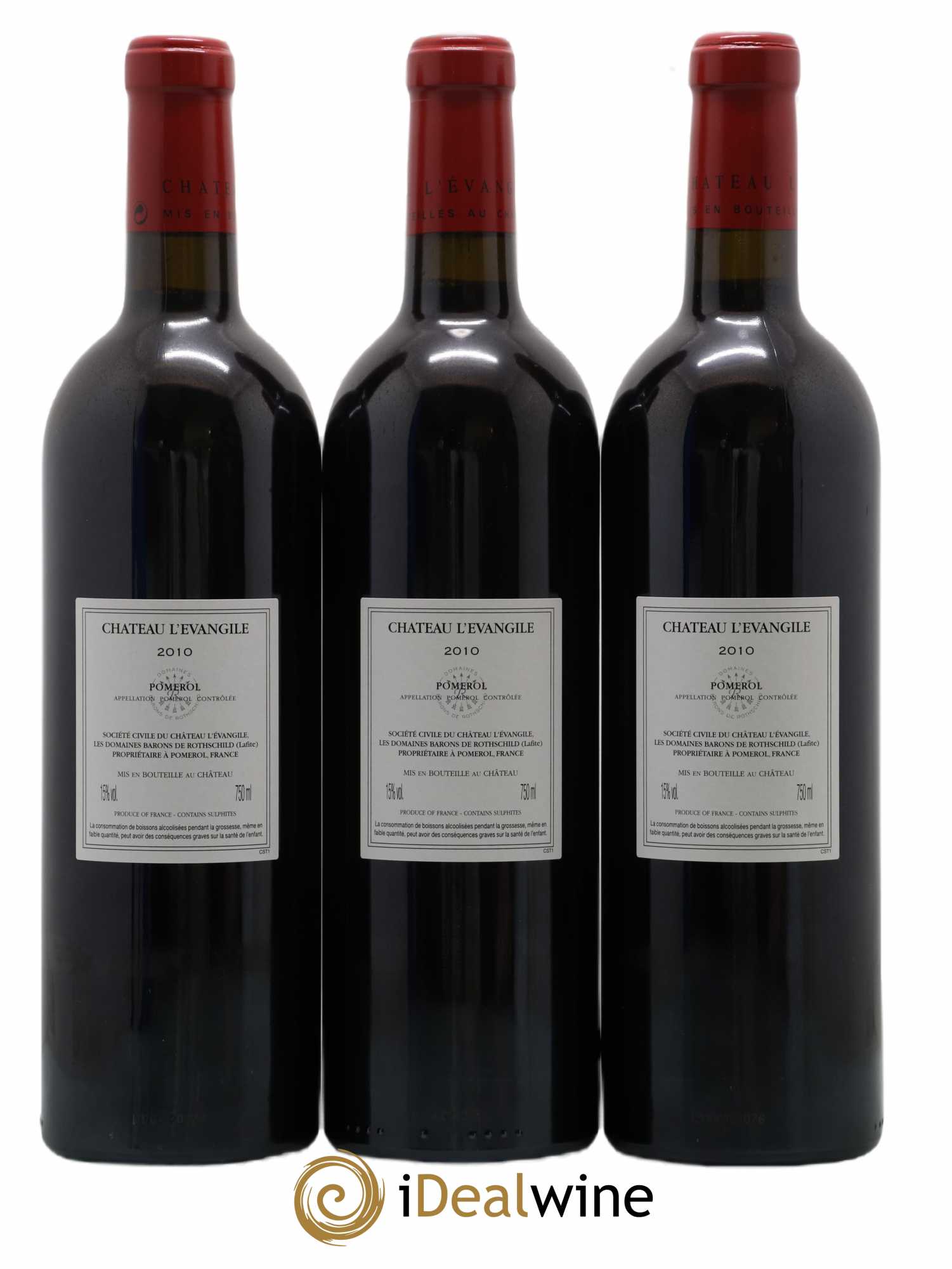 Château l' Évangile 2010 - Lot de 6 bouteilles - 4