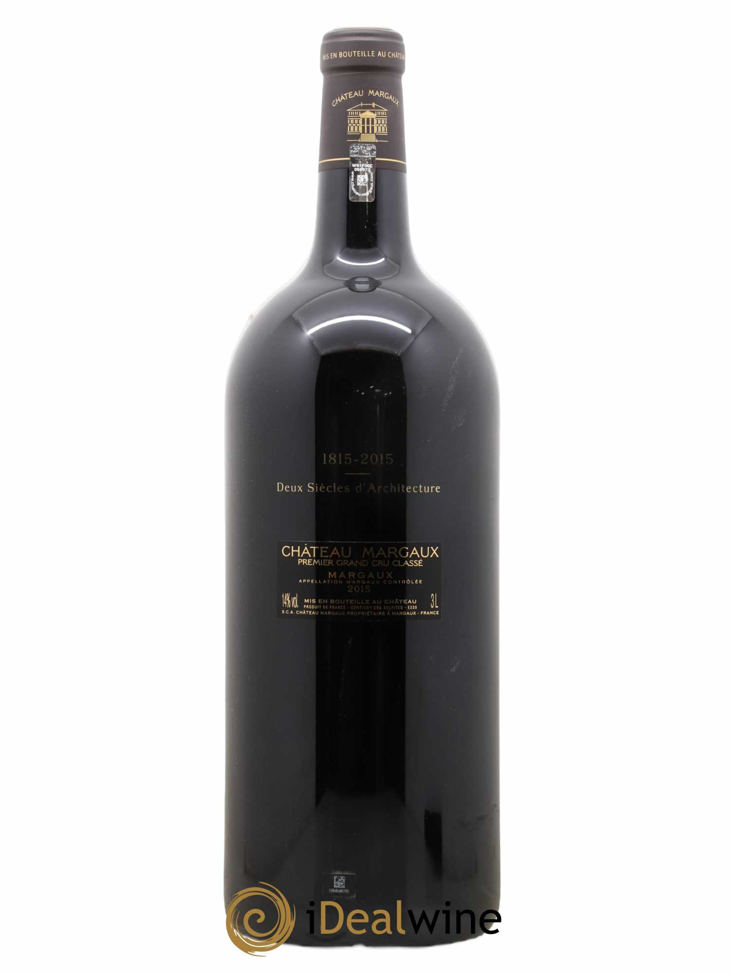 Château Margaux 1er Grand Cru Classé 2015 - Lot de 1 double magnum - 1