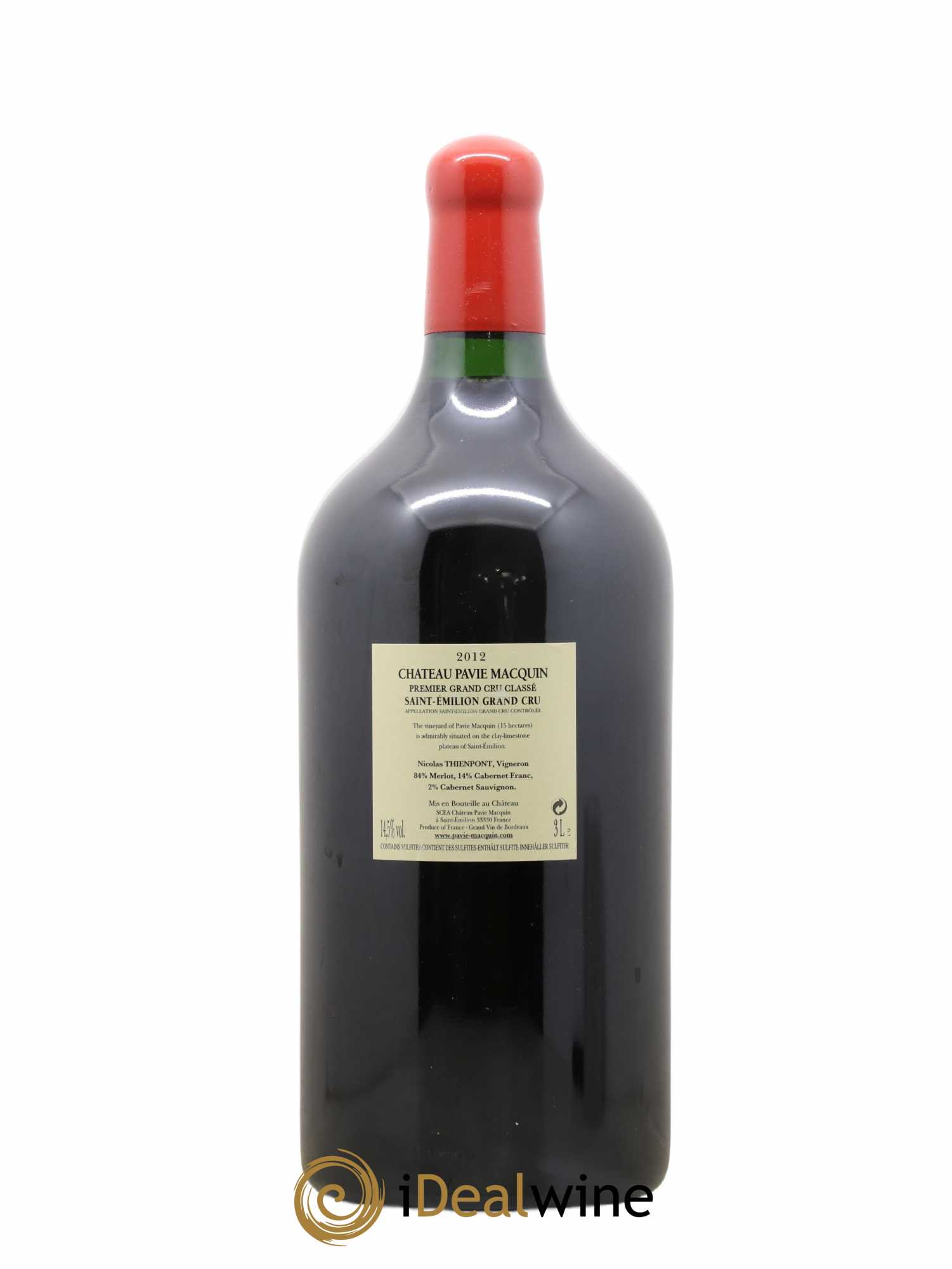 Château Pavie Macquin 1er Grand Cru Classé B 2012 - Lot de 1 double magnum - 1