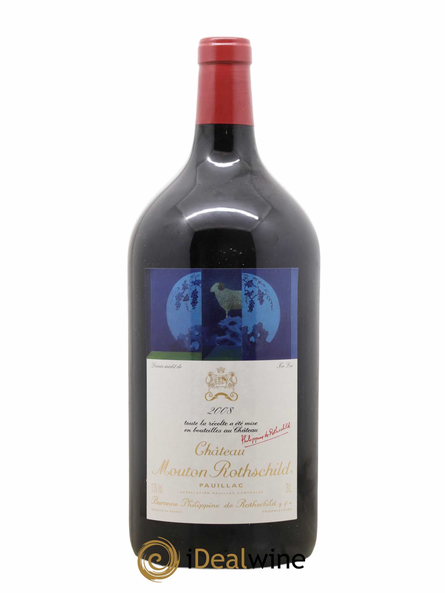 Château Mouton Rothschild 1er Grand Cru Classé 2008 - Lot de 1 double magnum - 0
