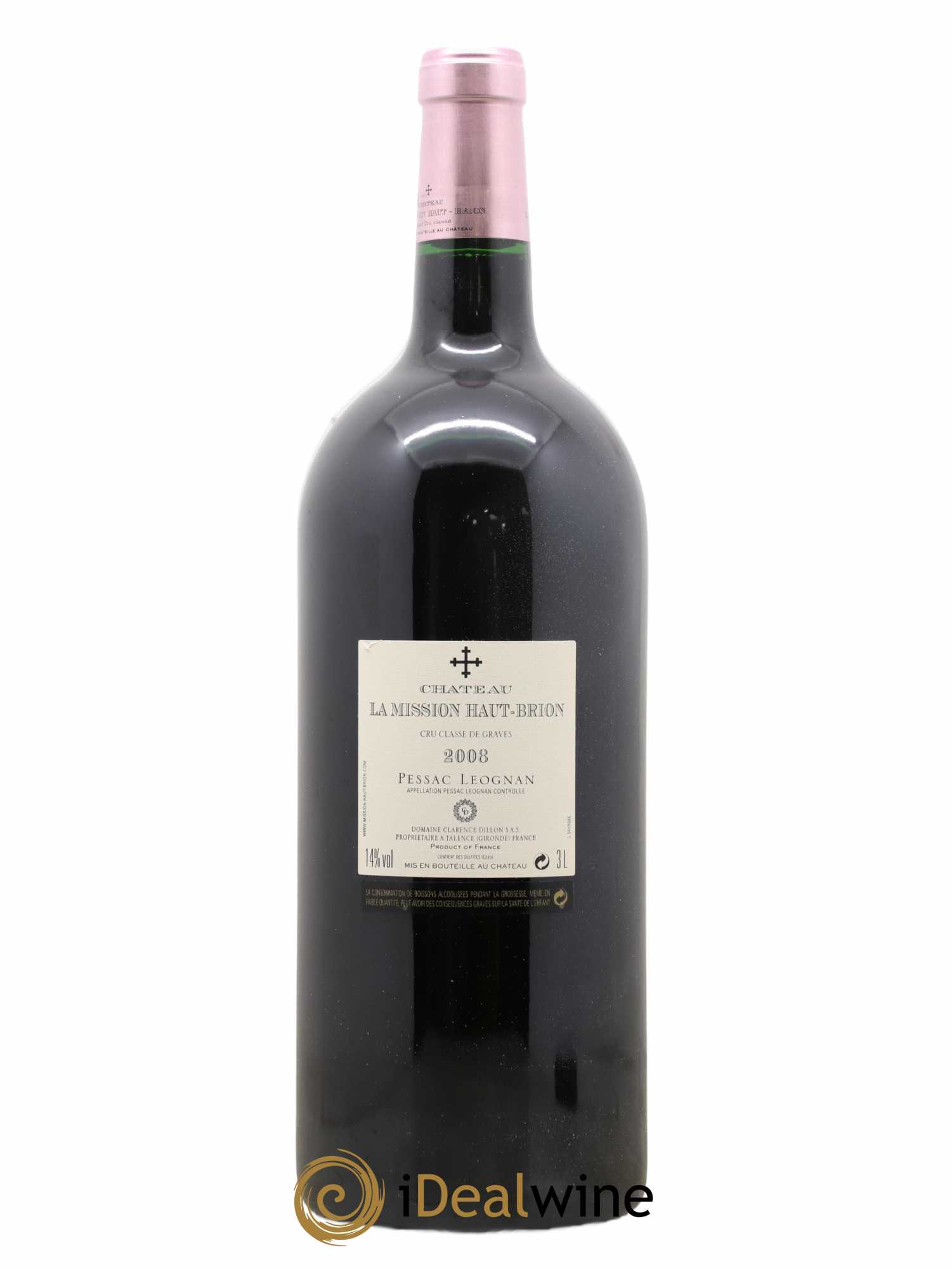 Château la Mission Haut-Brion Cru Classé de Graves 2008 - Lot de 1 double magnum - 1