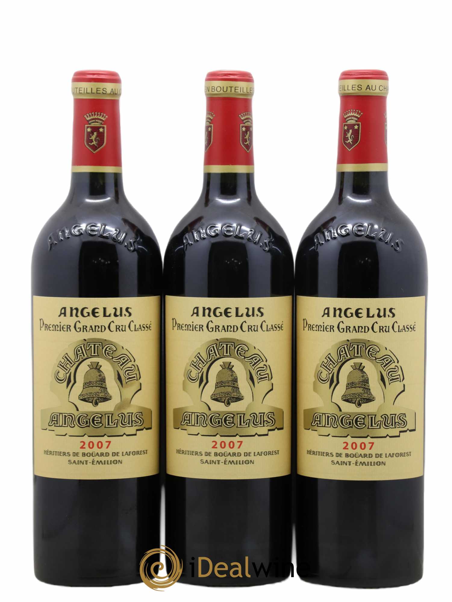 Château Angélus 1er Grand Cru Classé A 2007 - Lot de 3 bouteilles - 0