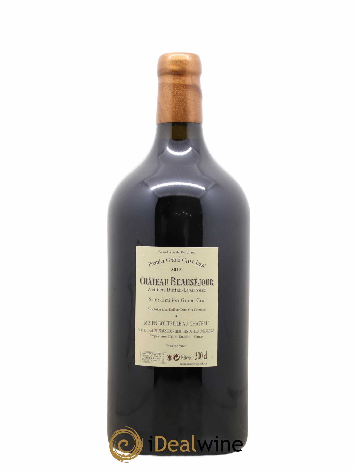Château Beauséjour (Duffau-Lagarrosse) 1er Grand Cru Classé B 2012 - Lot de 1 double magnum - 1