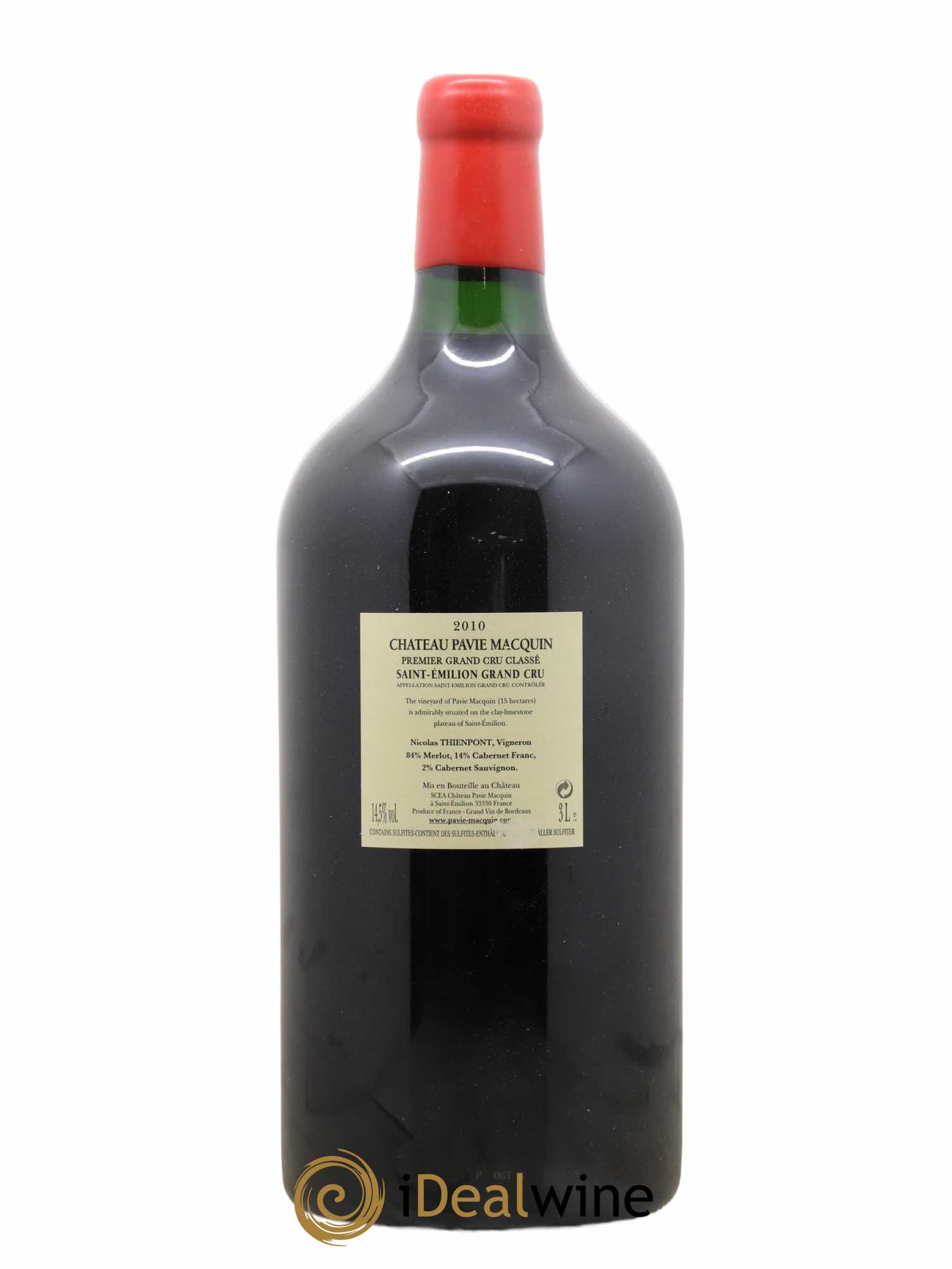 Château Pavie Macquin 1er Grand Cru Classé B 2010 - Lot de 1 double magnum - 1