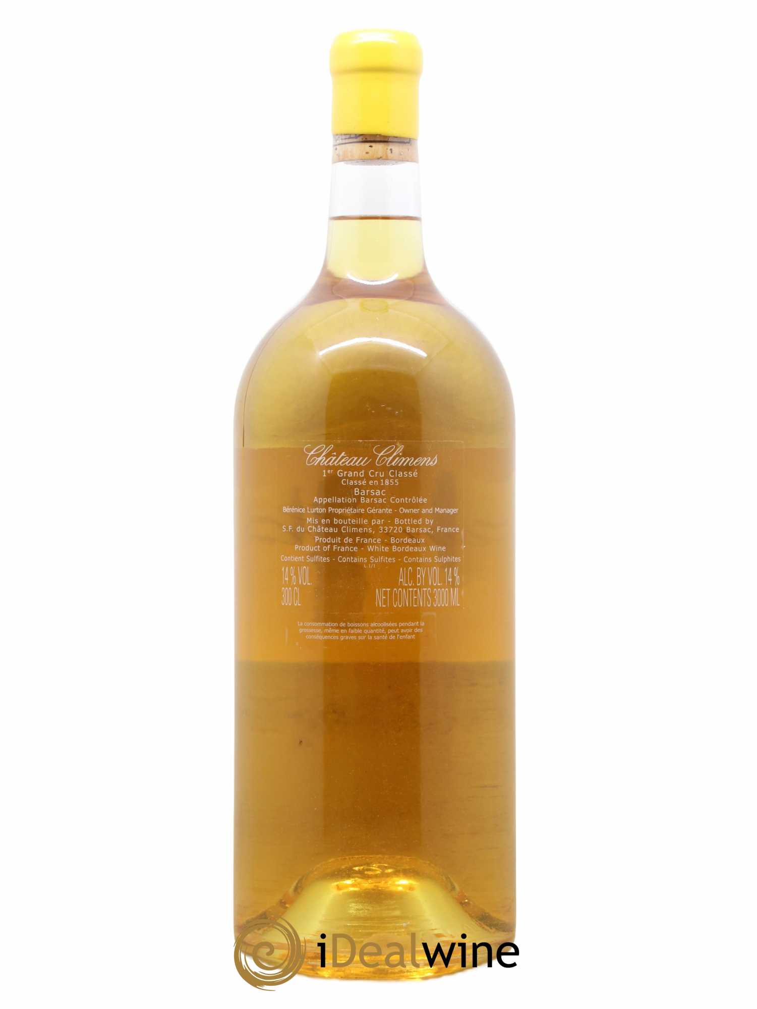 Château Climens 1er Grand Cru Classé 2015 - Lotto di 1 jéroboam - 1